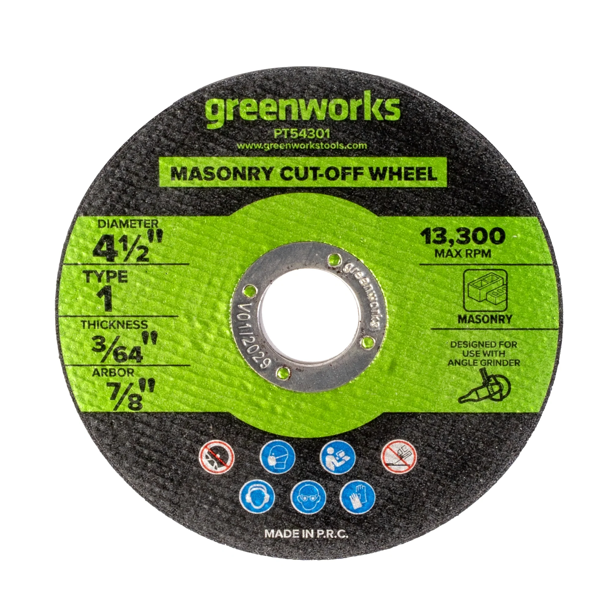 1-PC 4-1/2" Type 1 Metal Grinding Wheel 7/8" Arbor