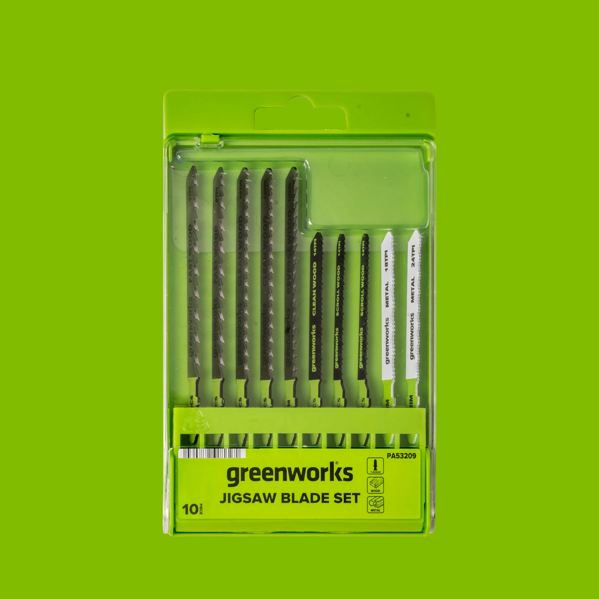 10-PC Assorted Jigsaw Blade Set w/ Storage Case - Image 6