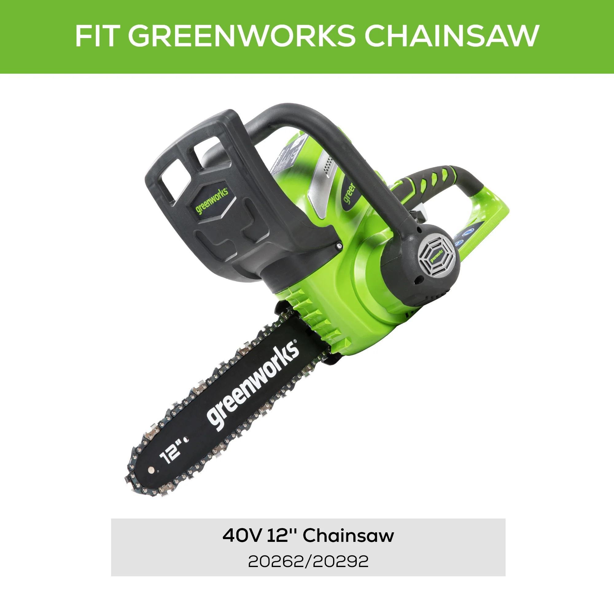 12" Replacement Chainsaw Chain, 3/8" Pitch, .050" Chain Gauge and 45DL - Image 2