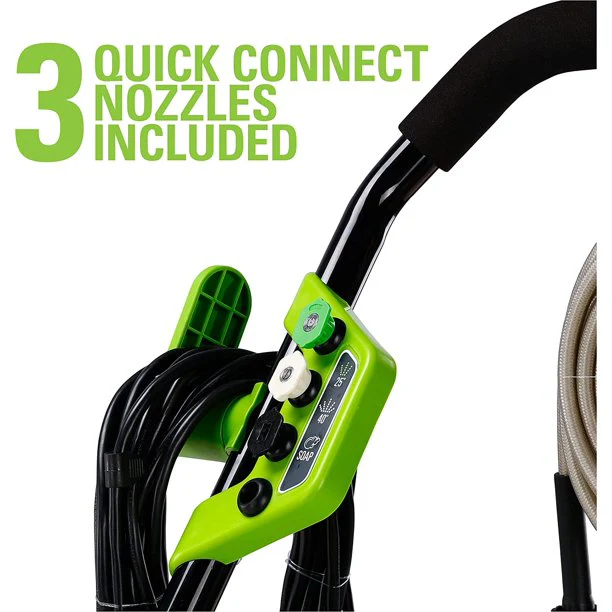 2000 PSI 1.1 GPM Cold Water Electric Pressure Washer (Black Frame) - Image 10