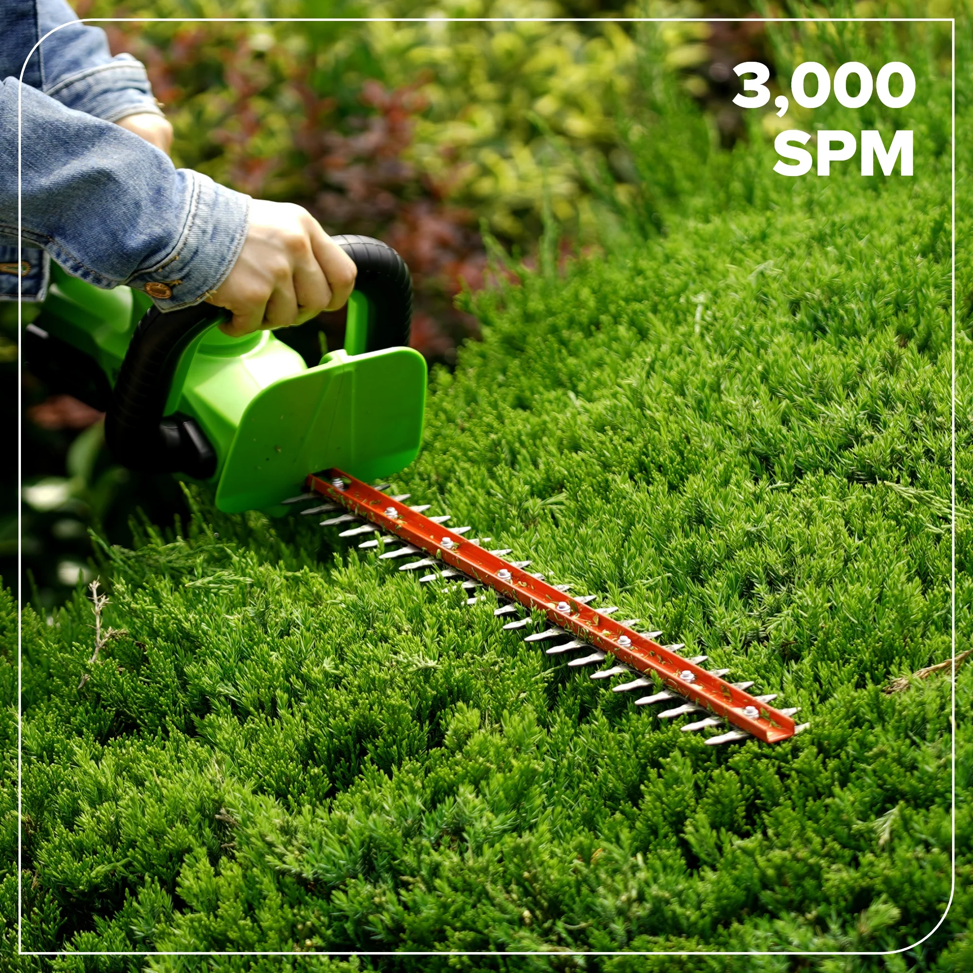 24V 22" Cordless Battery Hedge Trimmer 2800 SPM (Tool Only) - Image 4