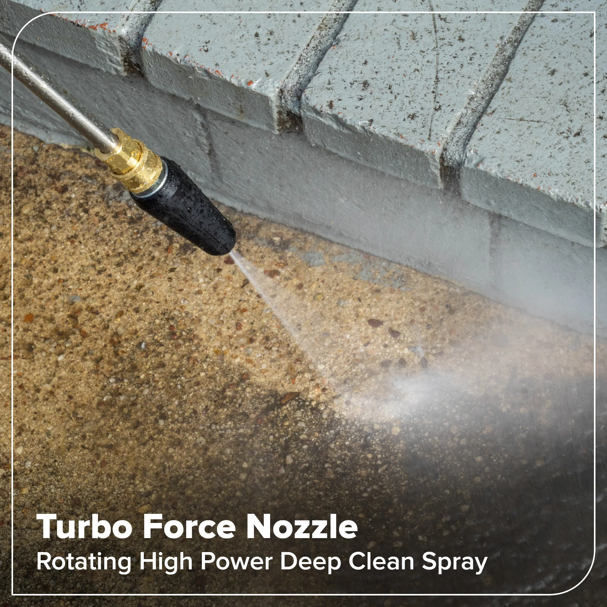 2200-PSI 1.2 GPM Four-Weel Electric Pressure Washer with 5 Nozzles & Detergent Tank - Image 6