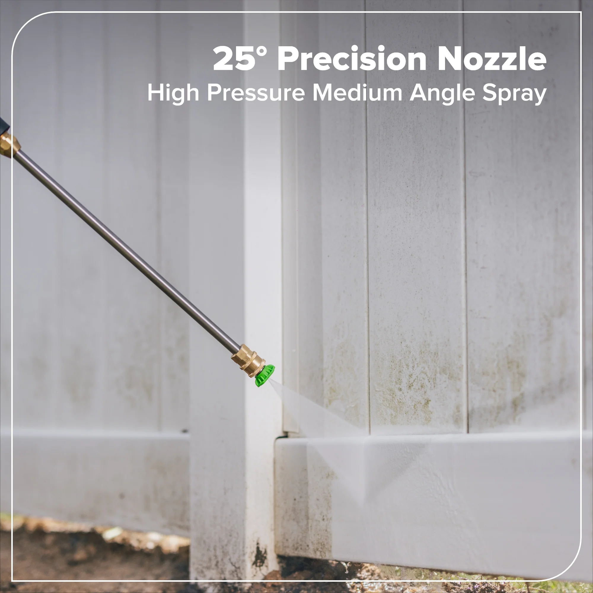 2200-PSI 1.2 GPM Four-Weel Electric Pressure Washer with 5 Nozzles & Detergent Tank - Image 8
