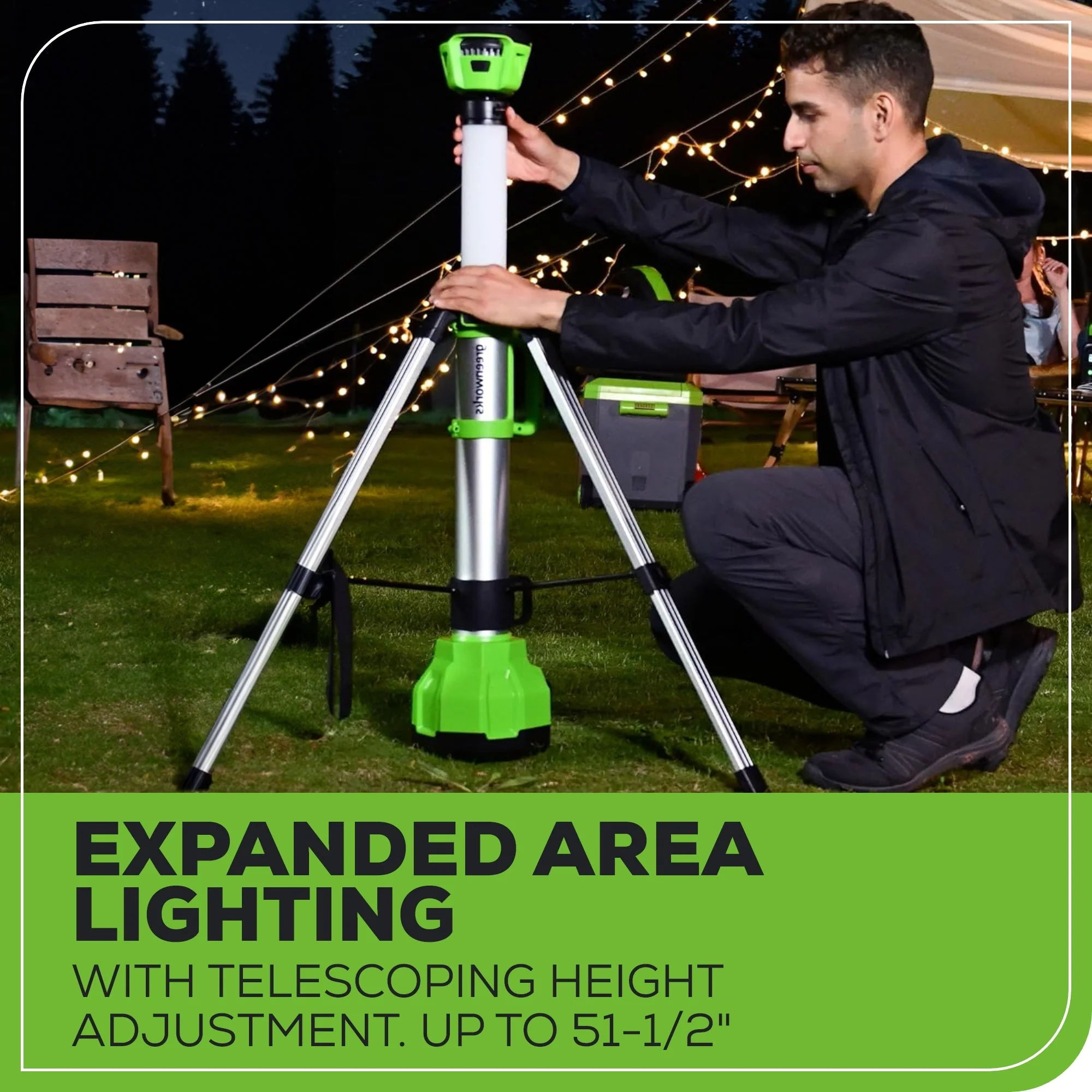 24V Cordless Battery 2-in-1 Standing Light (Tool Only) - Image 8