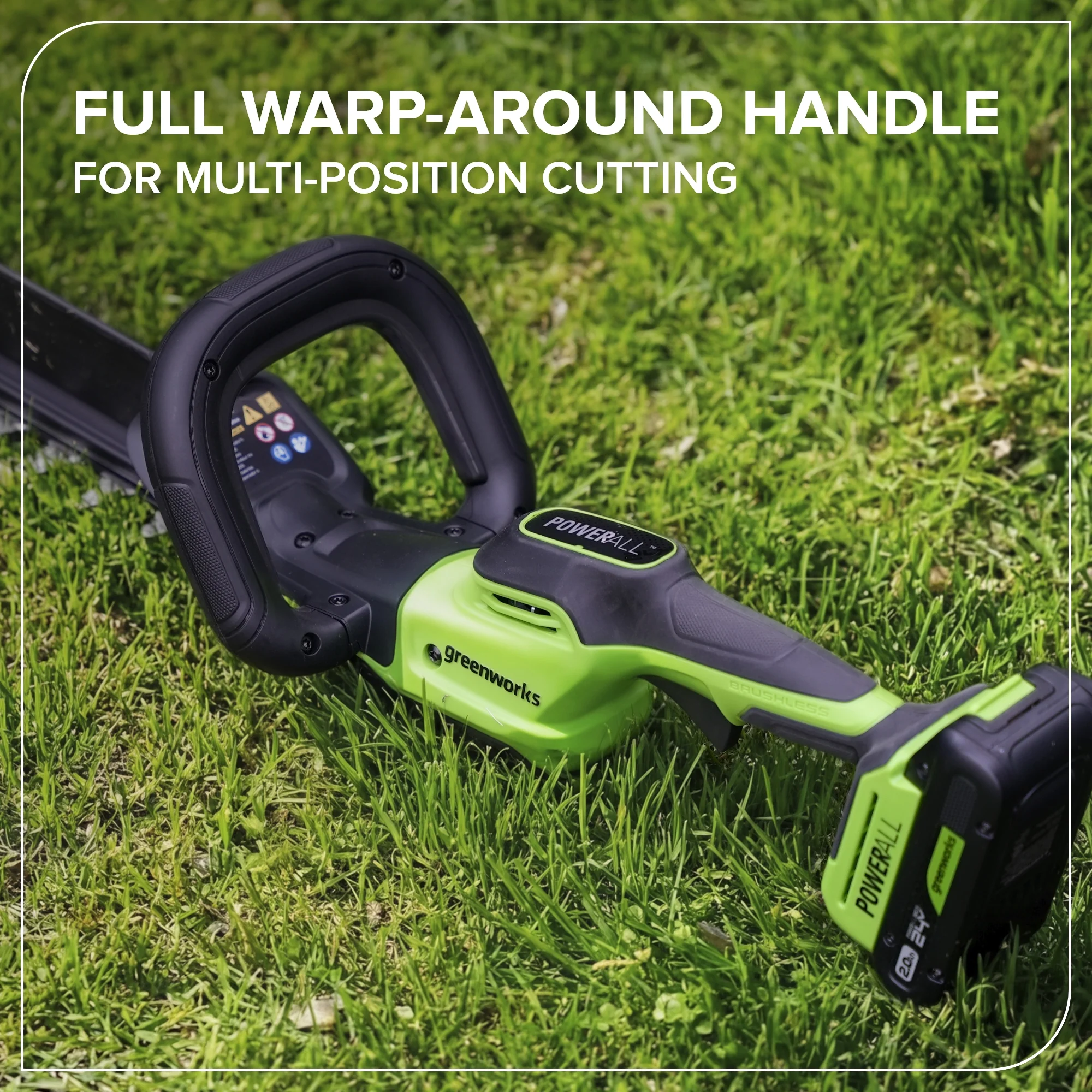 24V 20" Brushless (1.1" Cutting Capacity) Hedge Trimmer (Tool Only) - Image 7