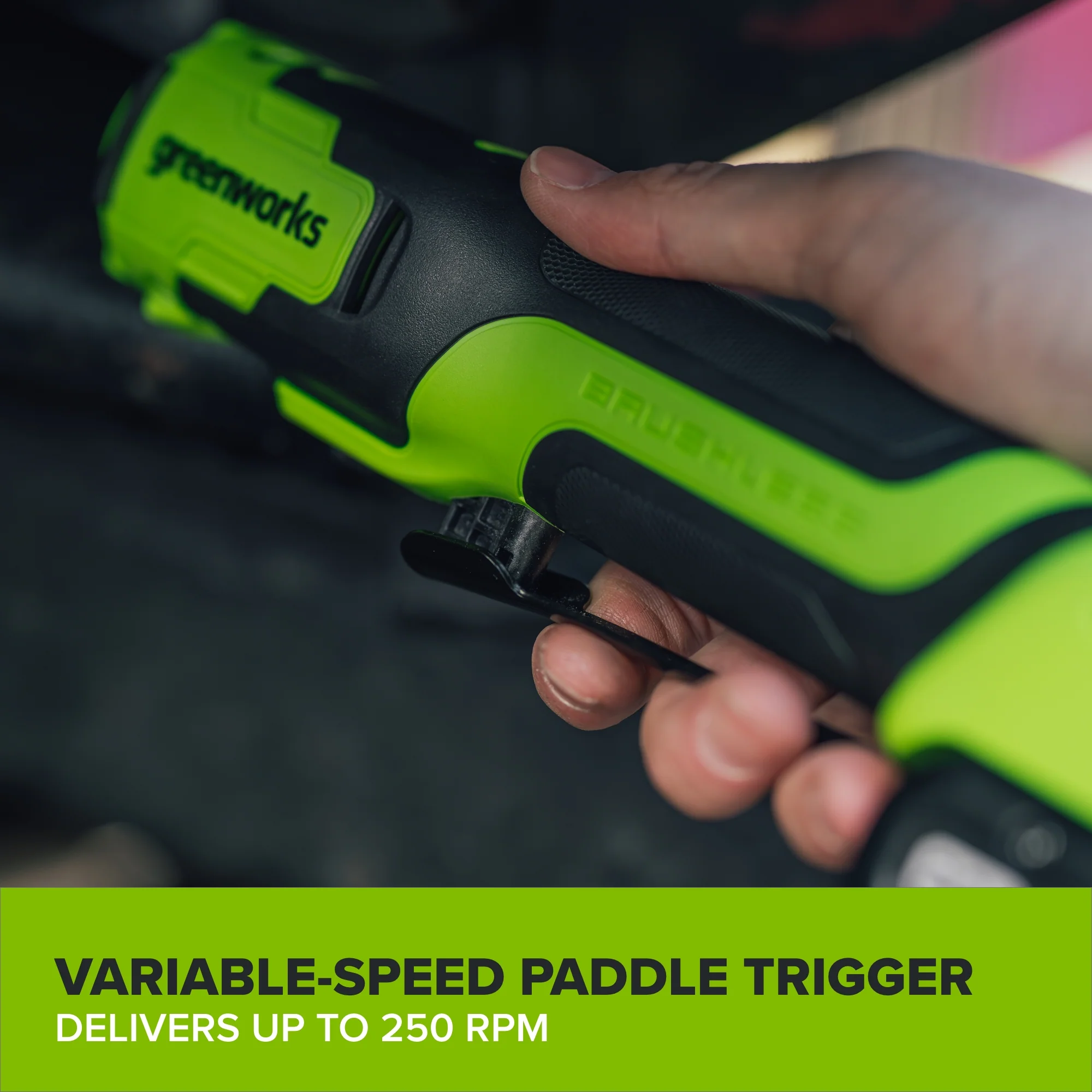 24V PowerAll 60 ft-lb 3/8" Extended Reach Ratchet Wrench, with 2.0 Ah Battery, 30W Charger, and 3' Cable - Image 8