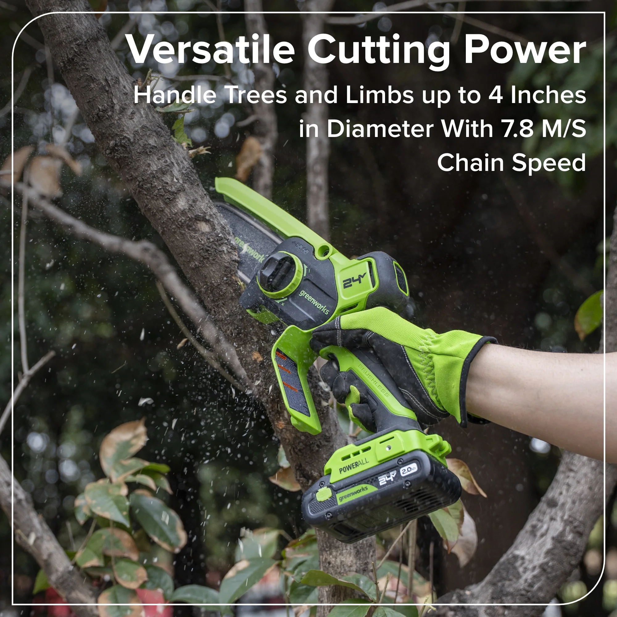 24V 4” Cordless Battery Brushless Pruner Saw (Tool Only) - Image 10