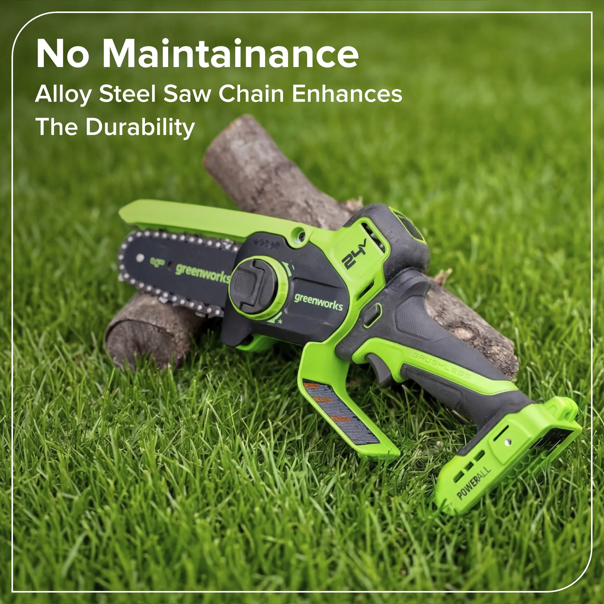 24V 4” Cordless Battery Brushless Pruner Saw (Tool Only) - Image 11