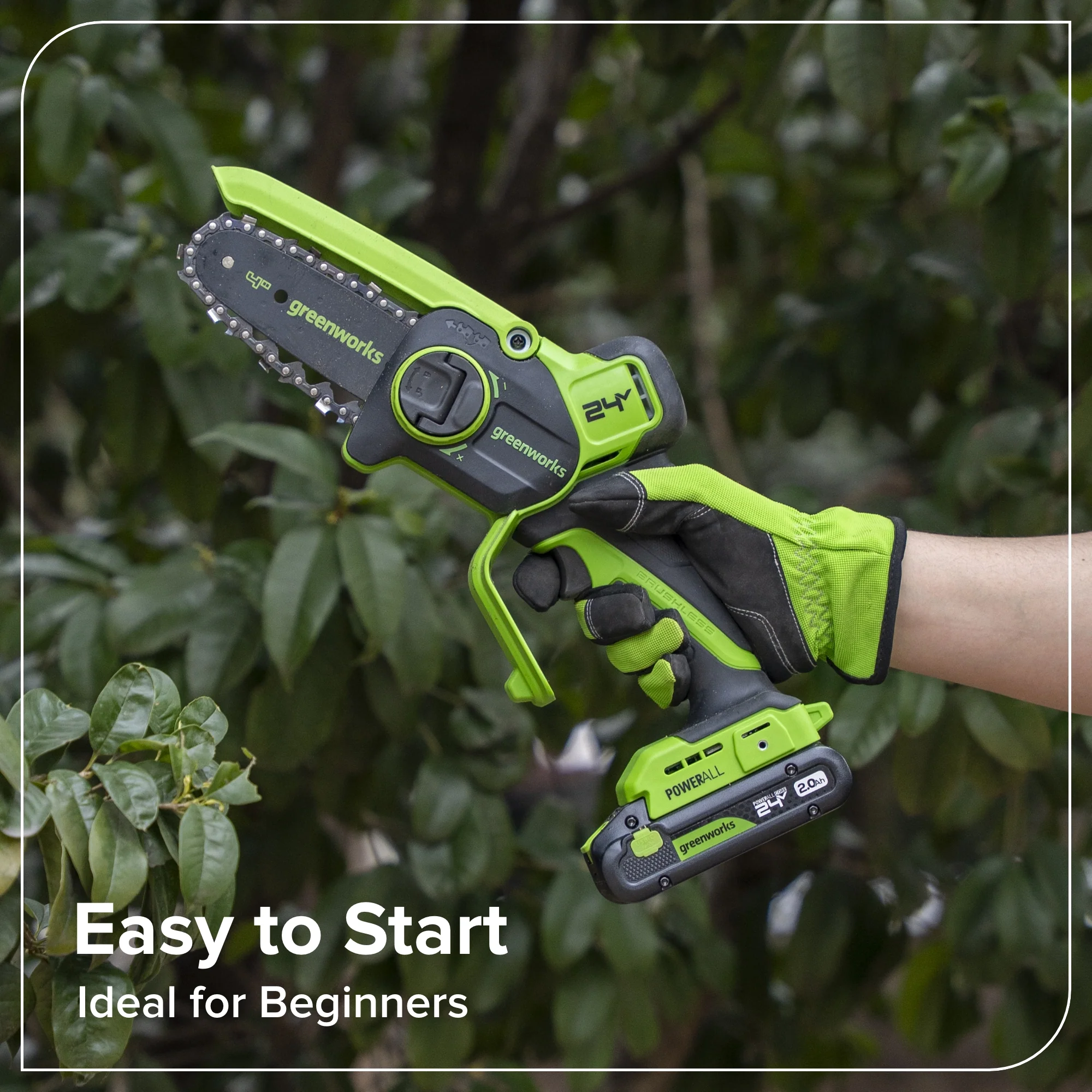 24V 4” Cordless Battery Brushless Pruner Saw (Tool Only) - Image 7