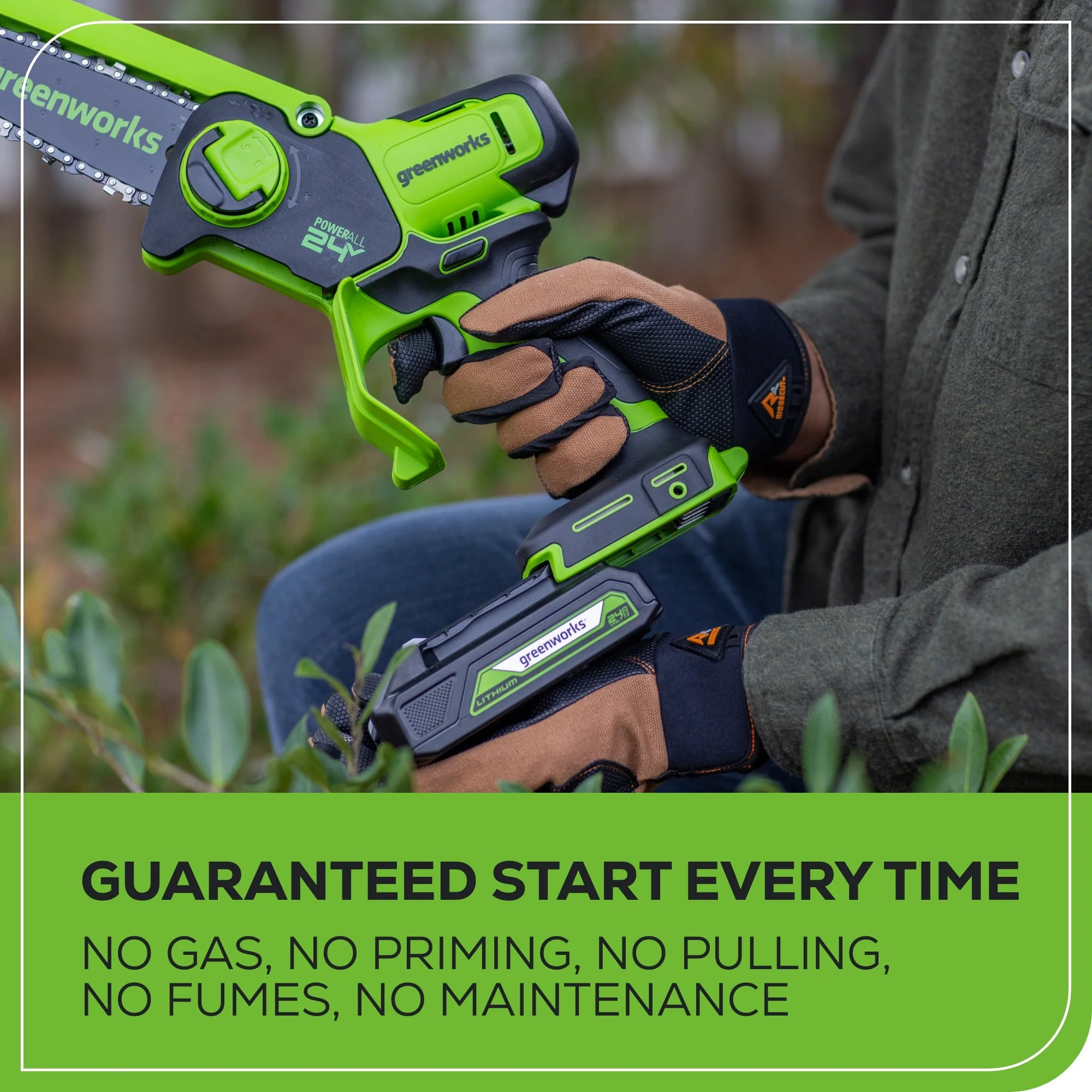 24V 6" Cordless Battery Brushless Pruner Saw (Tool Only) - Image 8