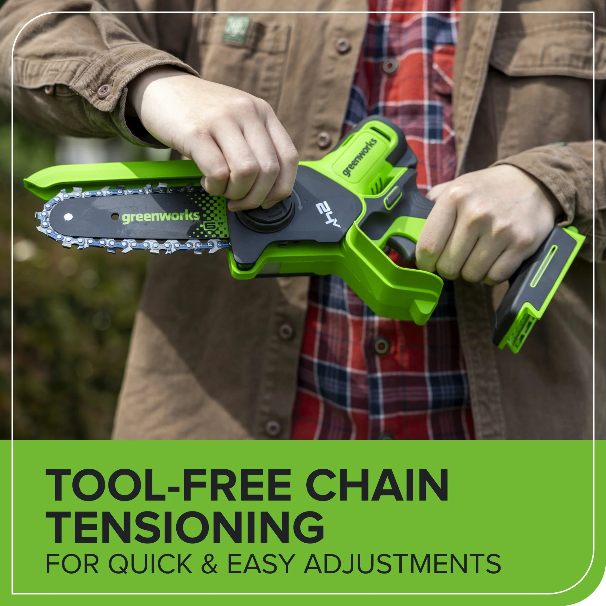24V 6" Gen 2 Cordless Battery Brushless Pruner Saw: 2.0 Ah Battery and 2A Charger - Image 8