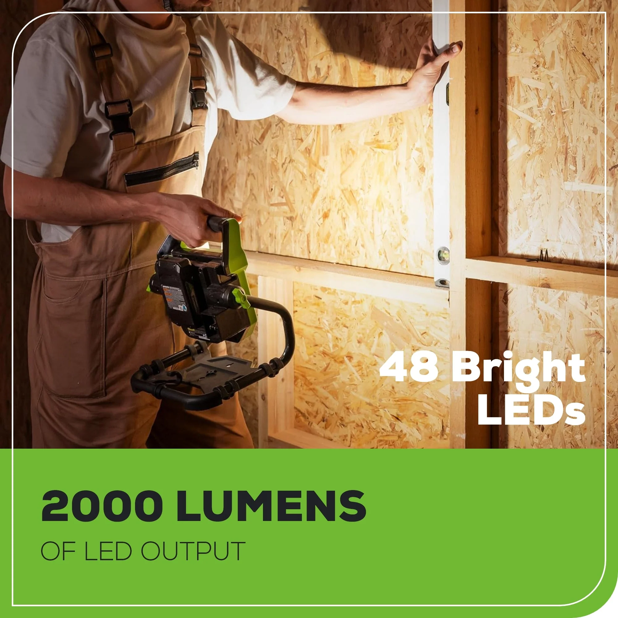24V AC/DC 2000 Lumen LED Work Light (Tool Only) - Image 4