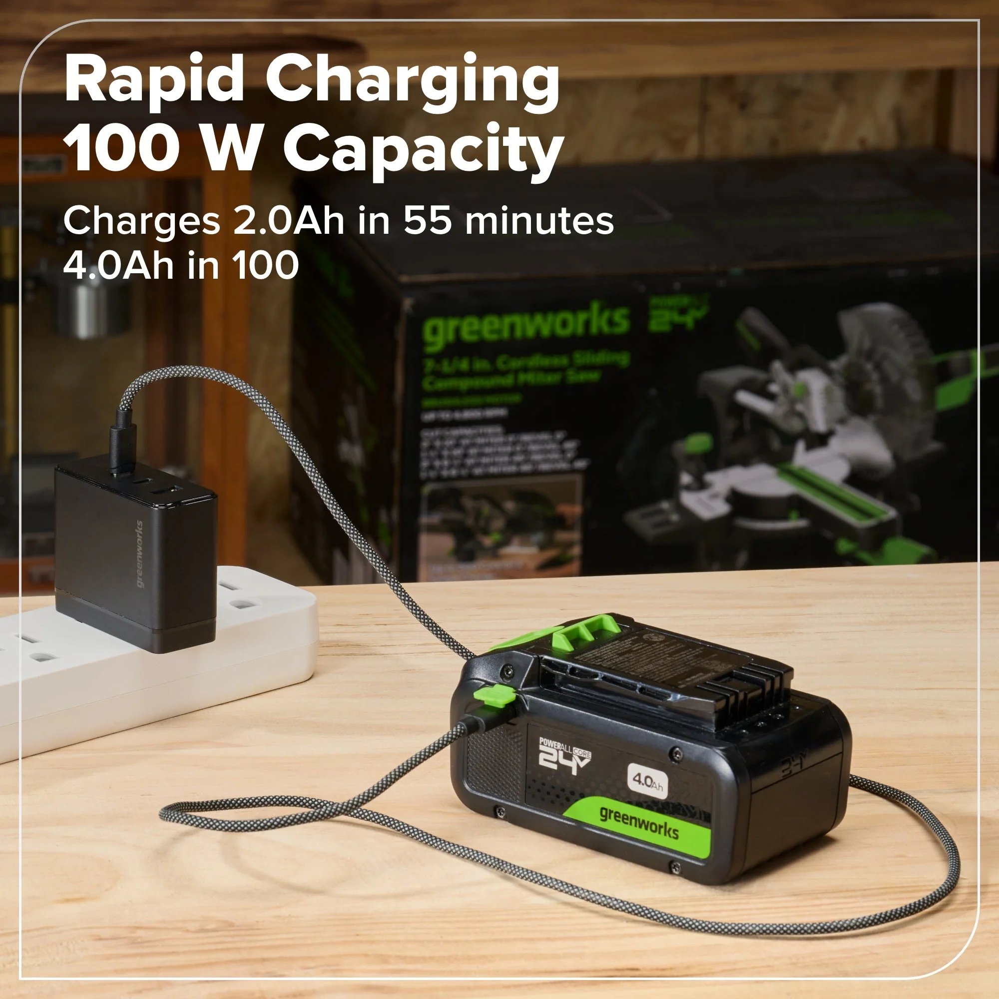 24V Brushless 1/2" 400 in/lbs Drill / Driver and 6.5" Circular Saw Combo Kit w/ (2) 2.0Ah USB-C Batteries and 65W USB-C Fast Charger - Image 15