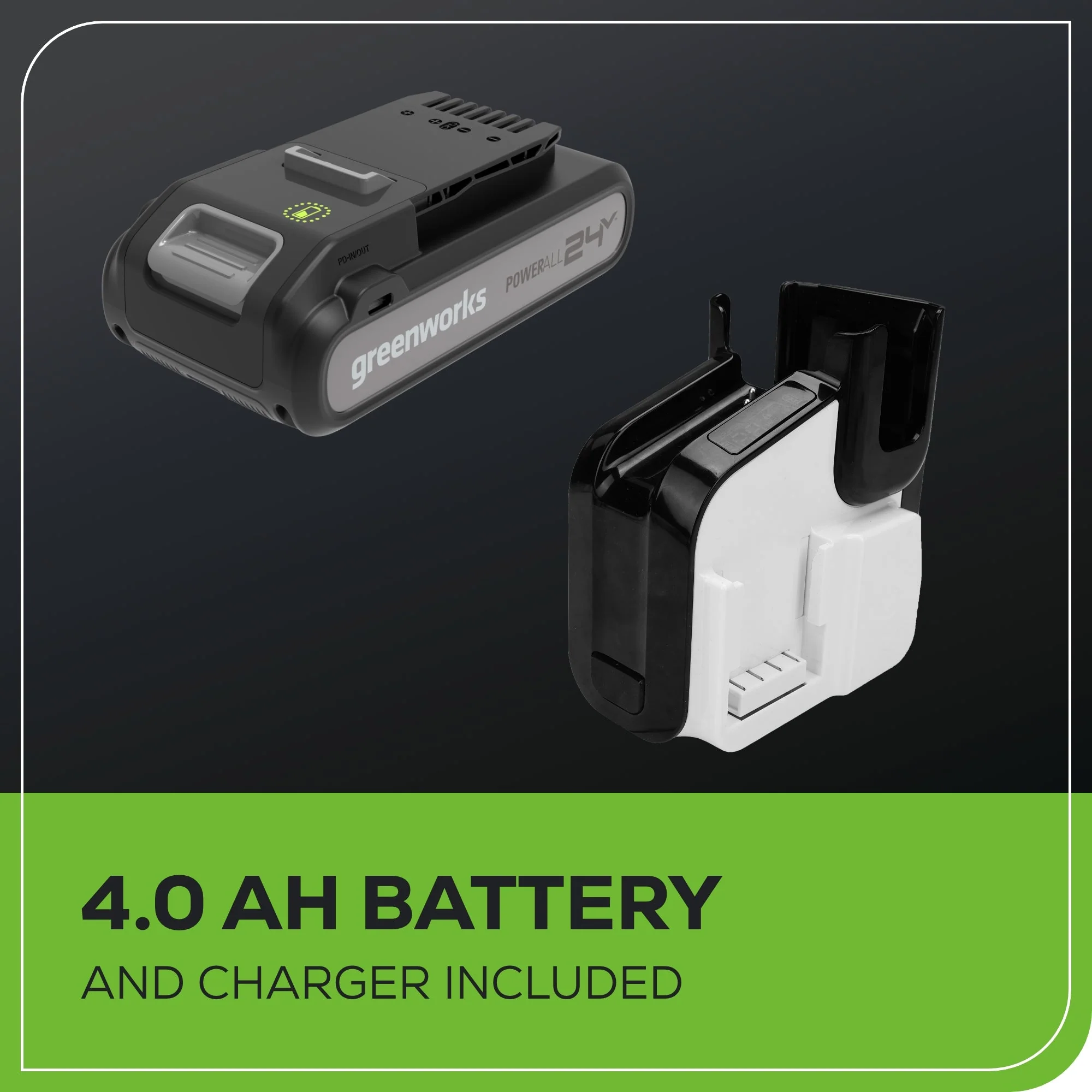 24V Cordless Battery White Stick Vacuum: 4.0 Ah USB-C Battery and Charger - Image 13