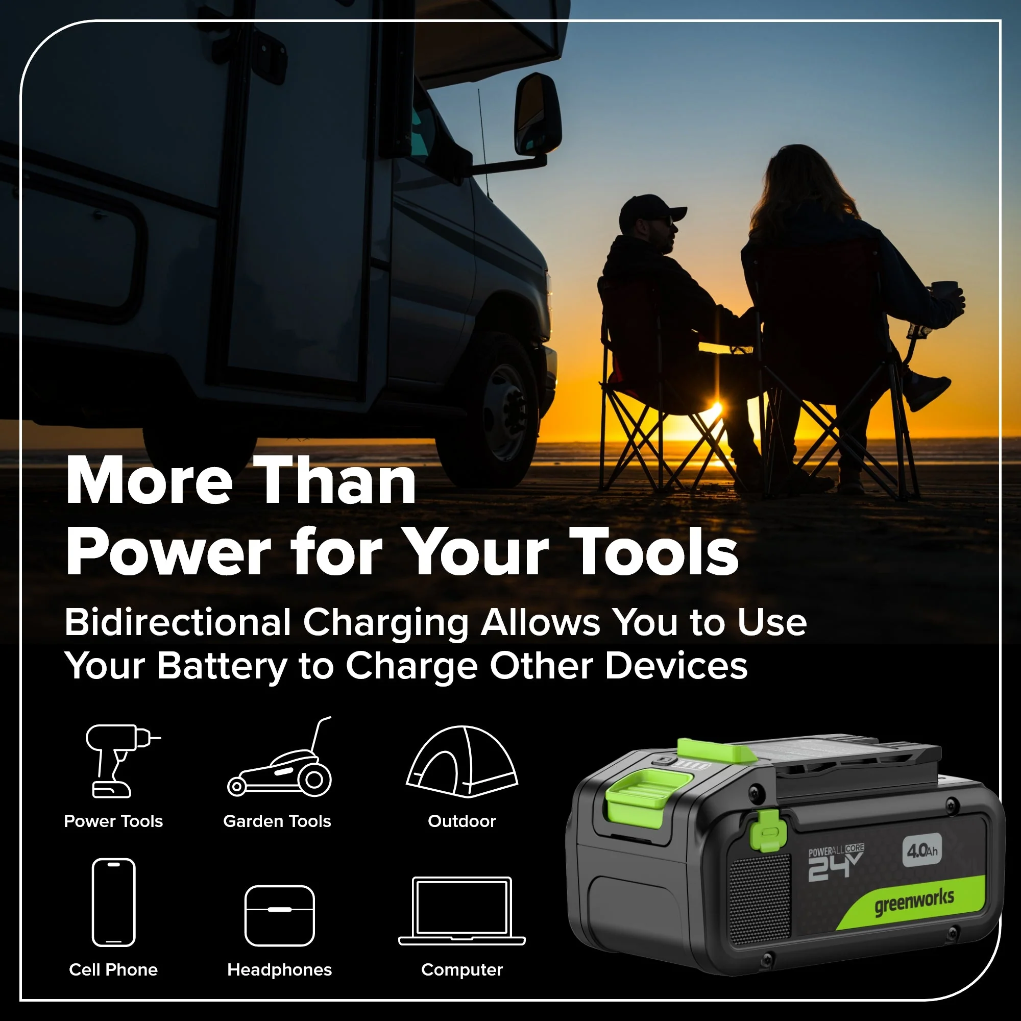 24V Brushless Power Tool 10PC Combo Kit: (2) 4.0 Ah and (1) 2.0 Ah USB-C Batteries and Charger - Image 42