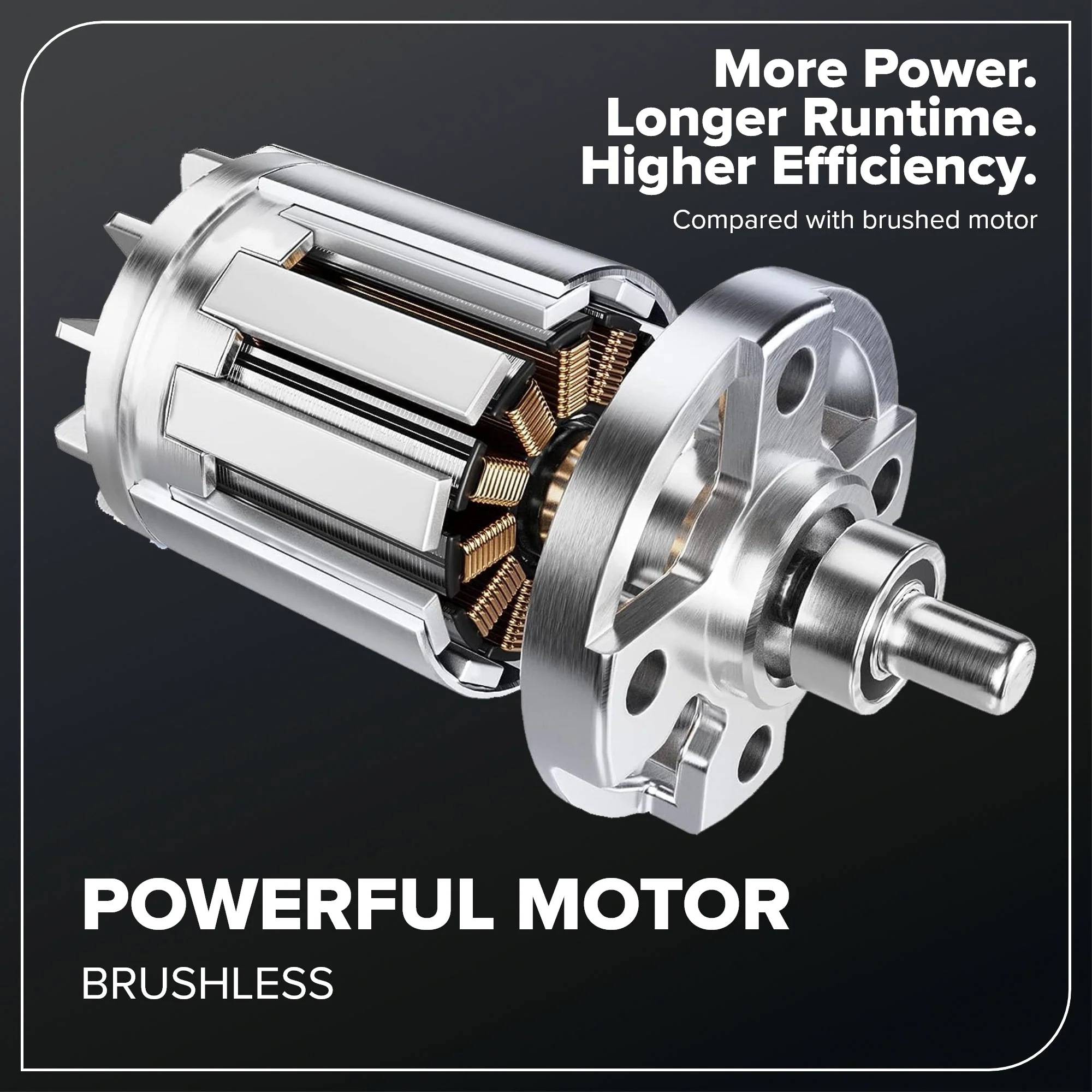 24V Brushless Power Tool 4PC Combo Kit, (1) 4.0 Ah and (1) 2.0 Ah USB-C Batteries and 65W USB-C Fast Charger - Image 20