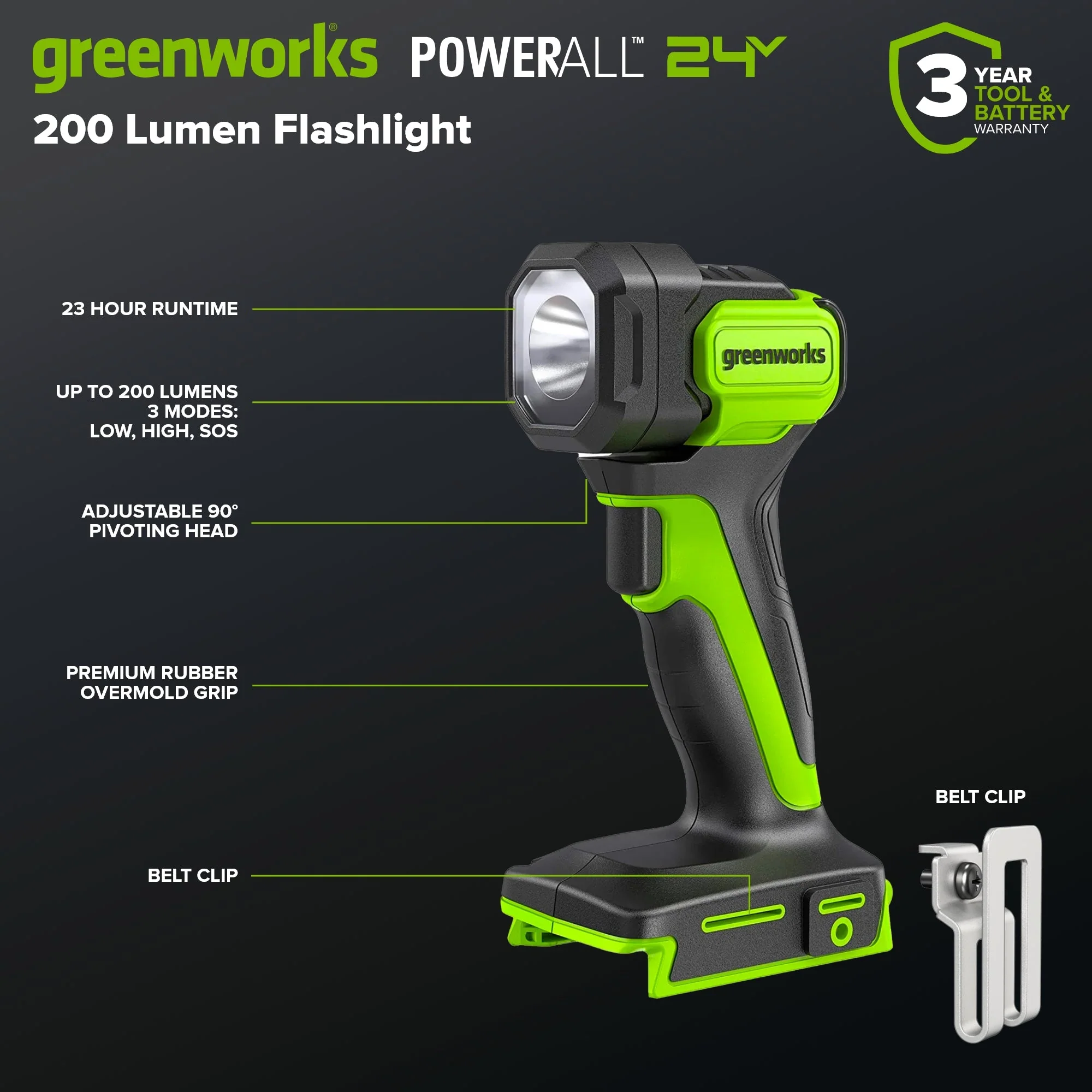 24V Brushless Power Tool 5PC Combo Kit, (1) 4.0 Ah and (1) 2.0 Ah USB-C Batteries and Charger - Image 7