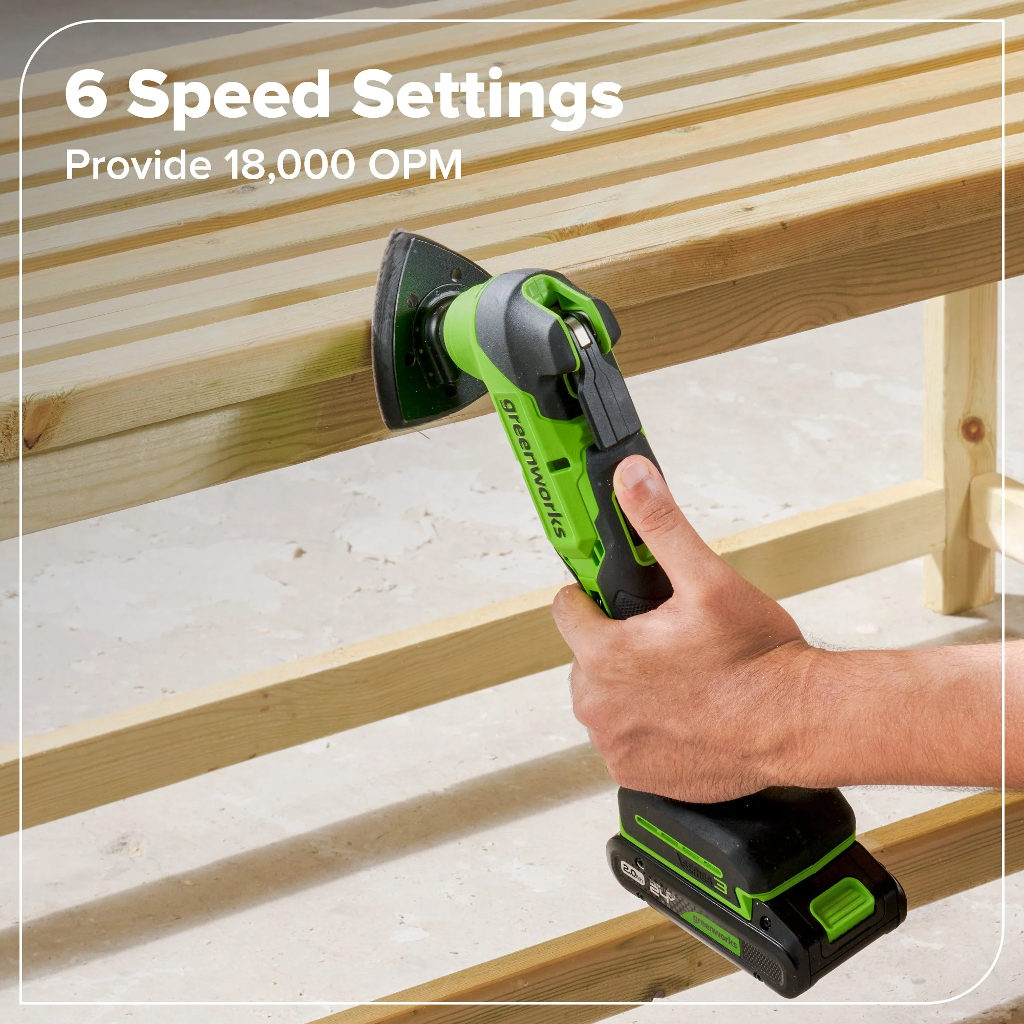 24V Brushless Power Tool 6PC Combo Kit w/ (1) 4.0Ah & (1) 2.0Ah USB-C Batteries and Charger - Image 23