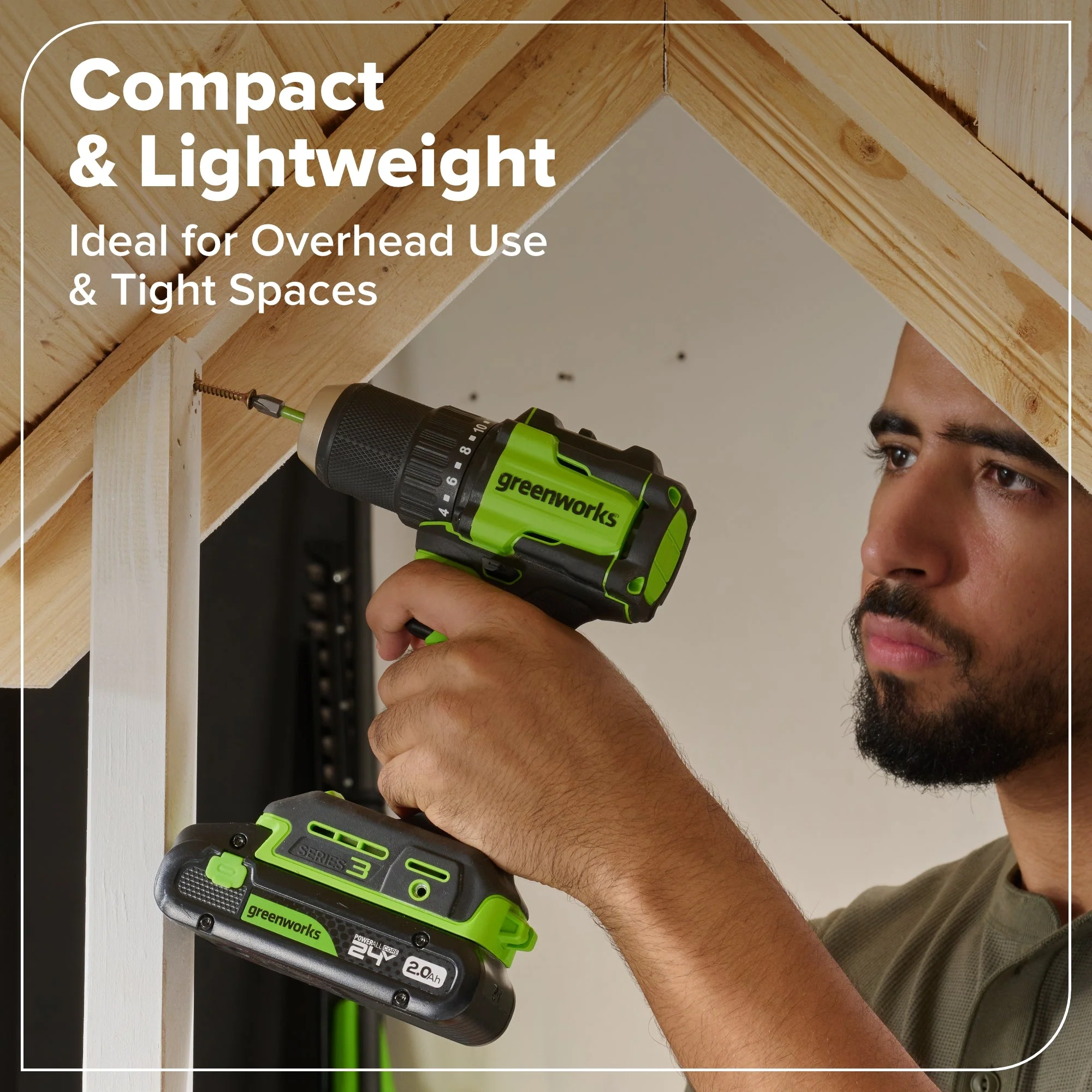 24V Cordless Battery 1/2" 400 in/lbs Drill Driver (Tool Only) - Image 4