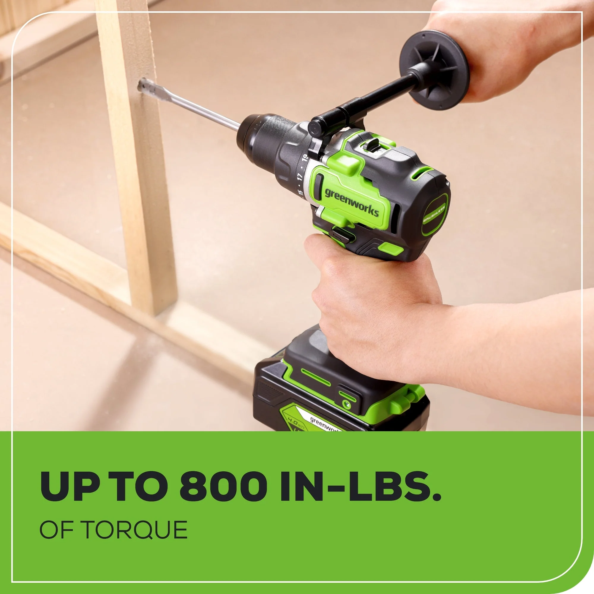 24V Cordless Battery 1/2" 800 in/lbs Drill Driver (Tool Only) - Image 7