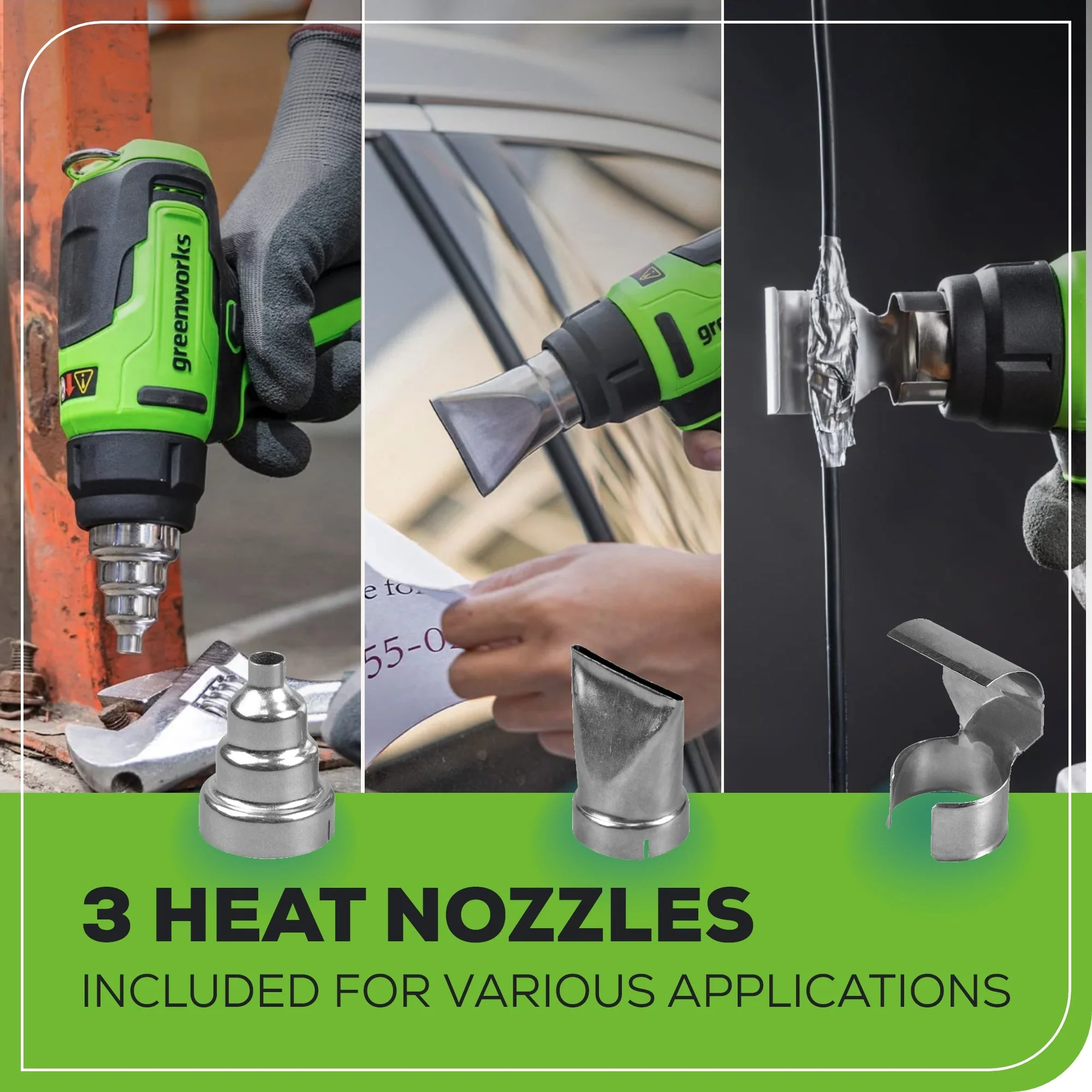24V Cordless Battery Heat Gun: 4.0 Ah Battery and Charger - Image 6