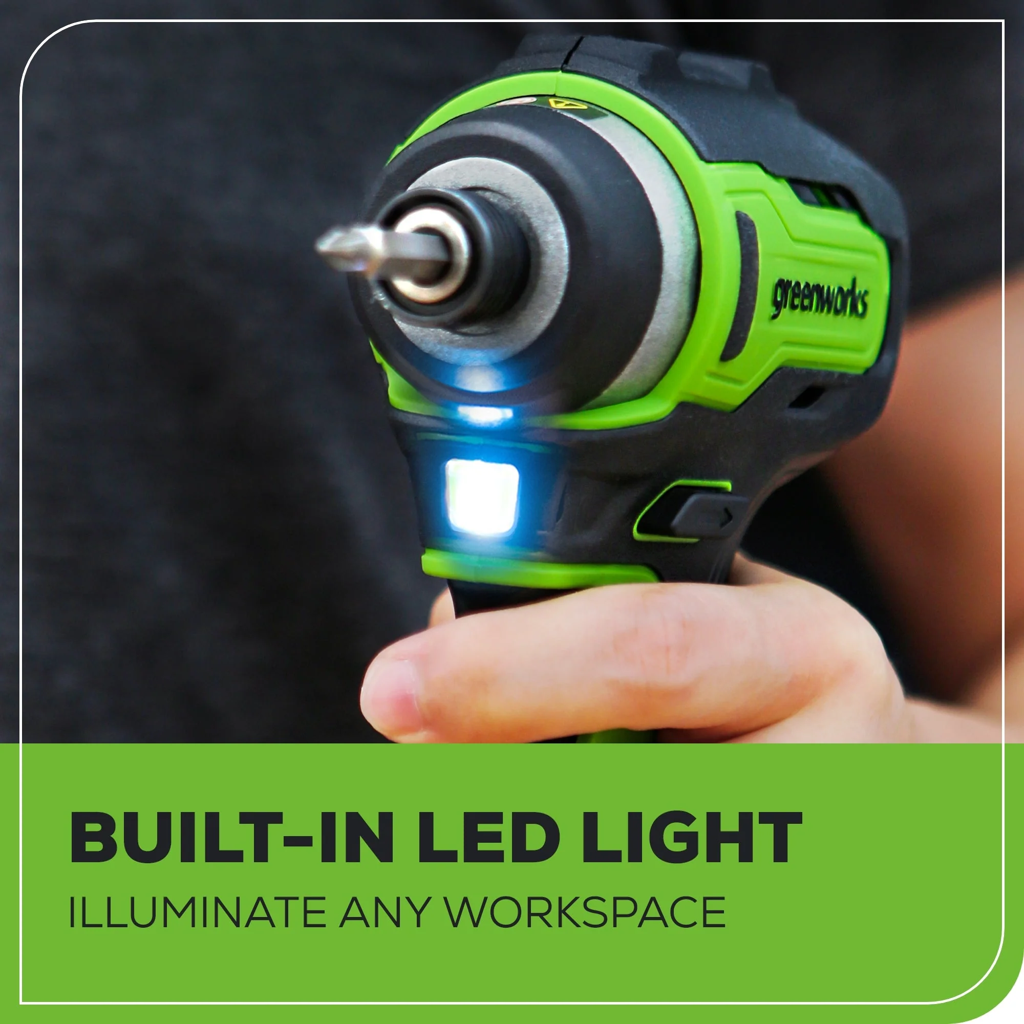 24V 1/4" 1950 in/lbs Brushless Impact Driver Kit: (2) 2.0 Ah Batteries, Charger, Bits and Tool Bag - Image 8