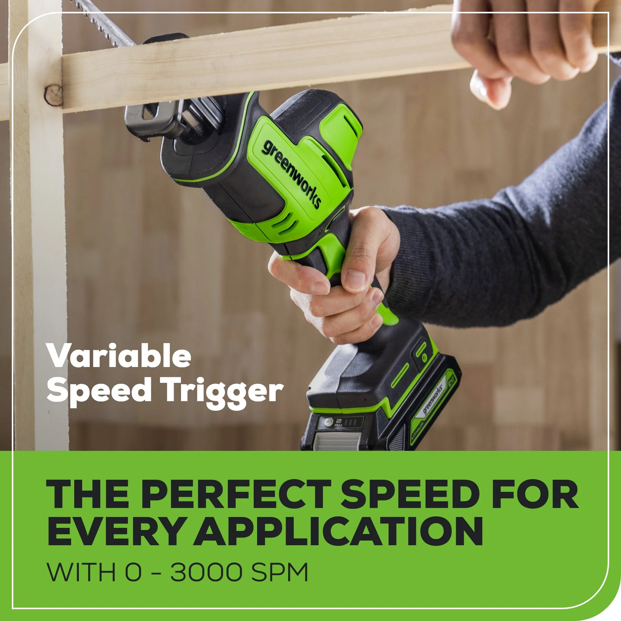 24V 1" One-Handed Compact Reciprocating Saw (Tool Only? - Image 7