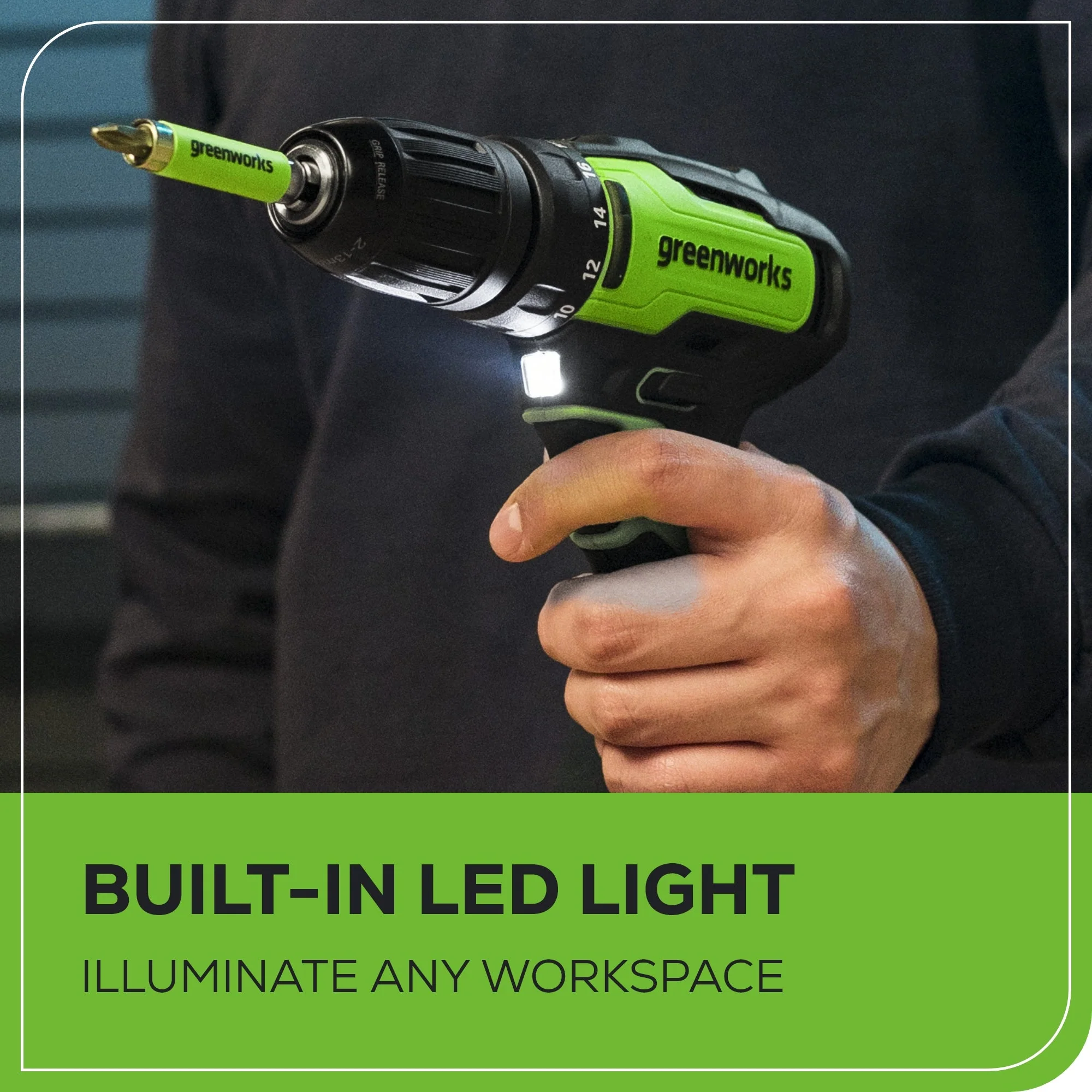 24V Cordless Battery Drill / Driver and Impact Driver Kit: (2) 2.0 Ah Batteries and Charger - Image 10