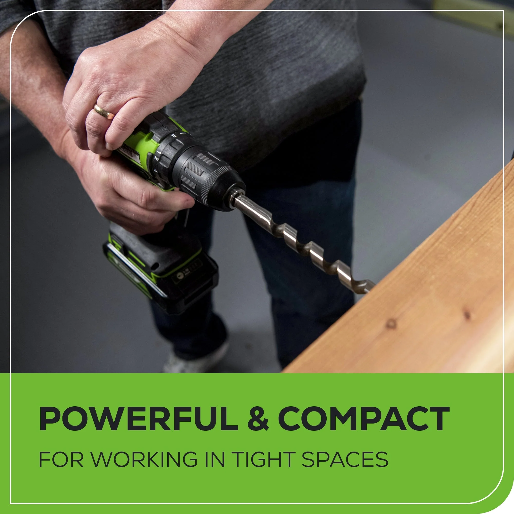 24V Cordless Battery Drill / Driver and Impact Driver Kit: (2) 2.0 Ah Batteries and Charger - Image 11