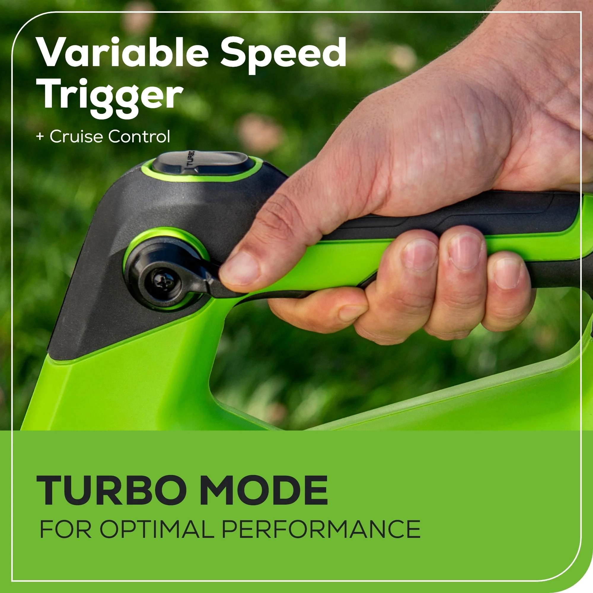 48V (24V x 2) 585 CFM Cordless Battery Leaf Blower w/ (2) 4.0 Ah USB Batteries & Dual Port Charger - Image 5