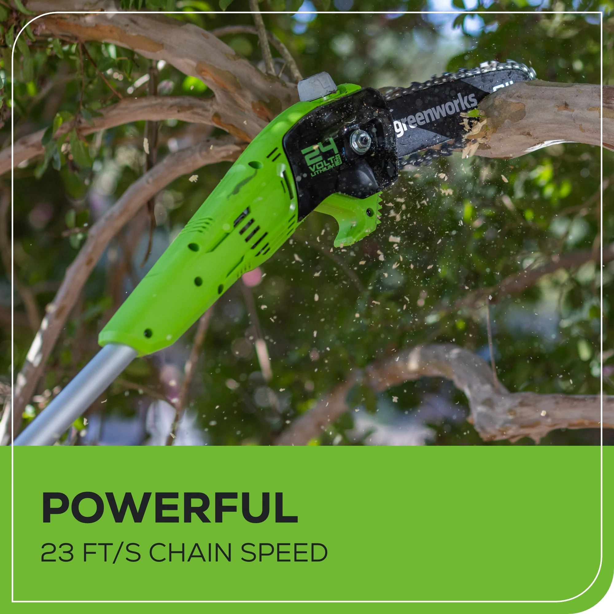 24V 8" Cordless Battery Pole Saw (Tool Only) - Image 5