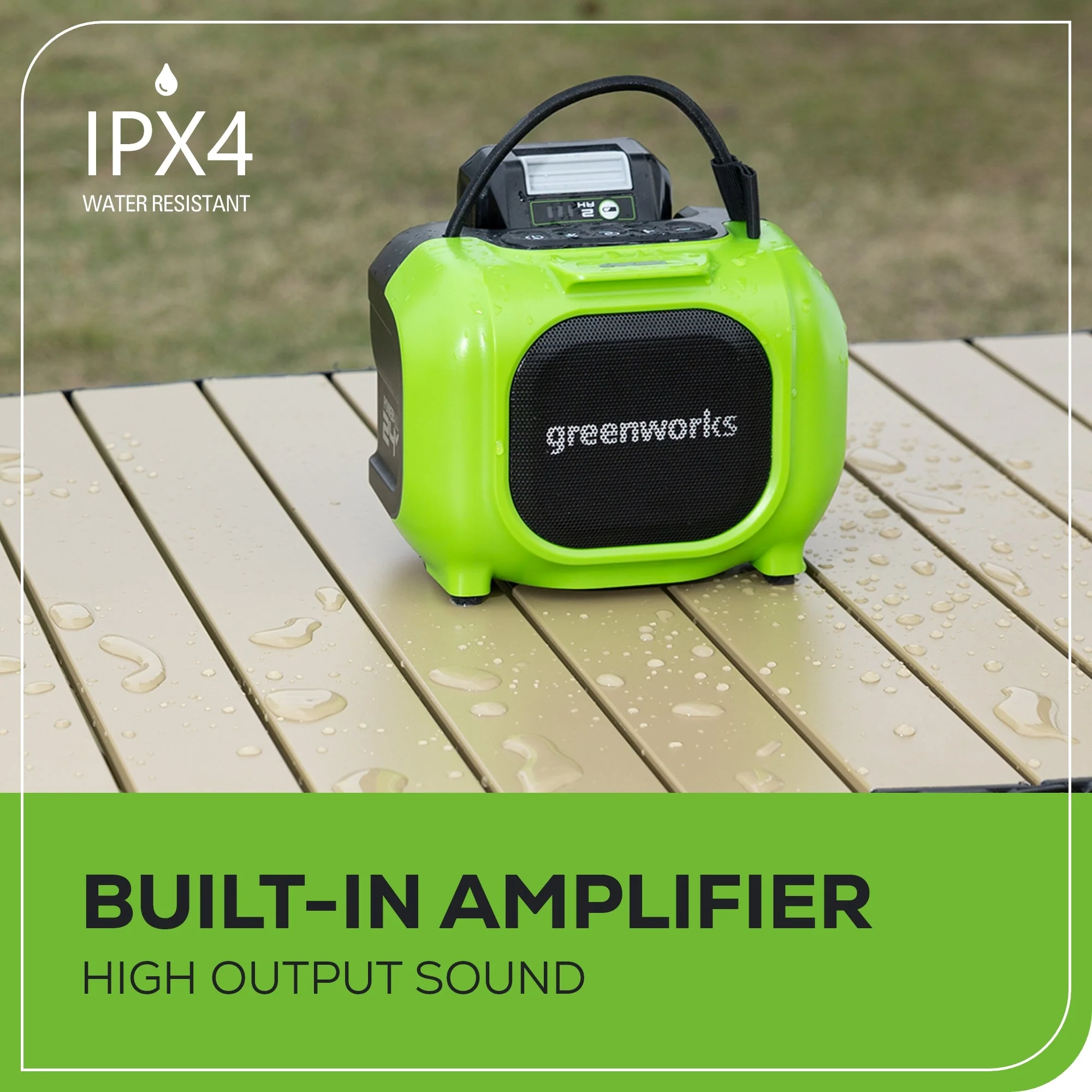 24V Cordless Battery Mini Bluetooth Speaker: 2.0 Ah Battery and Charger - Image 5