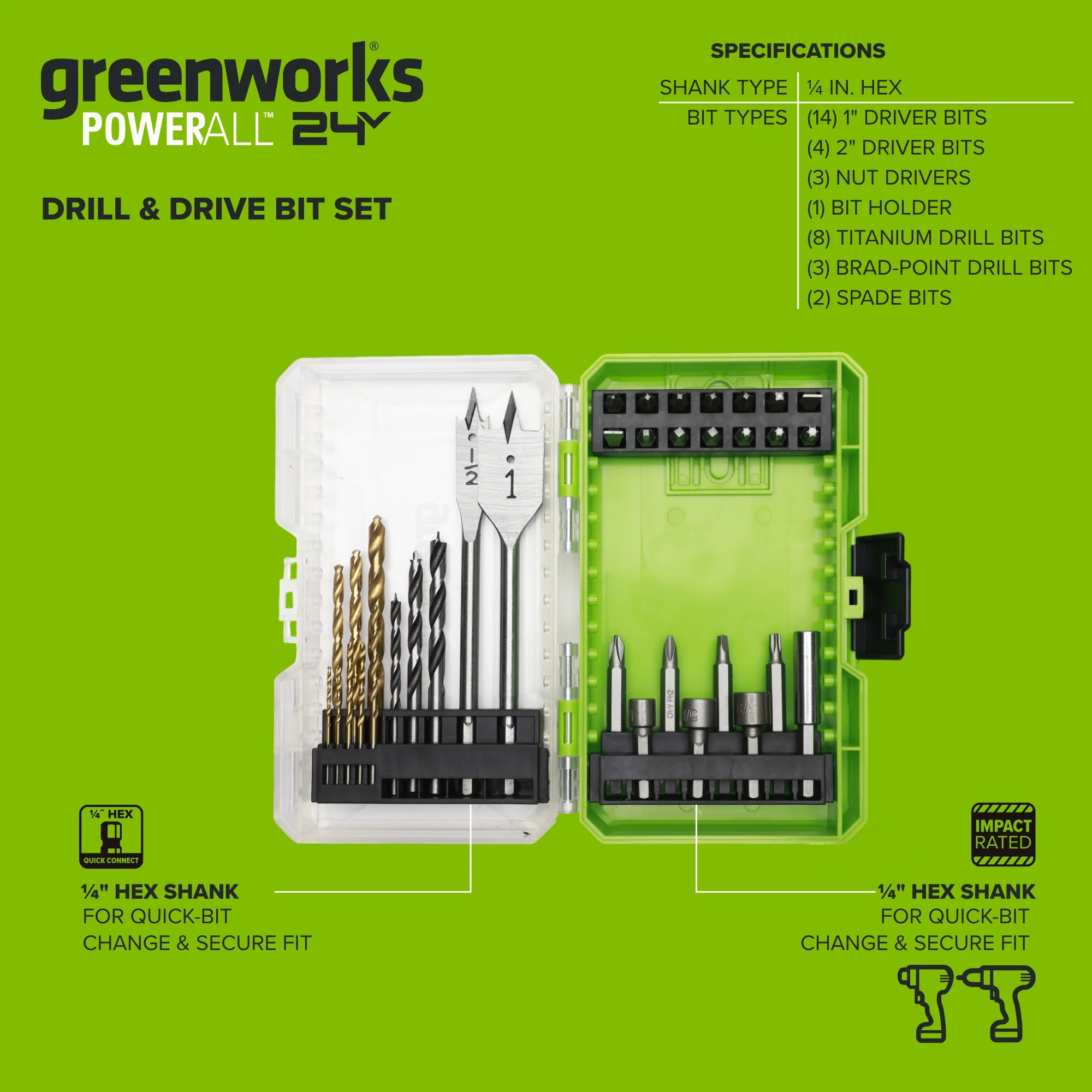 35-PC Drill Bit & Impact Bit Kit - Image 3