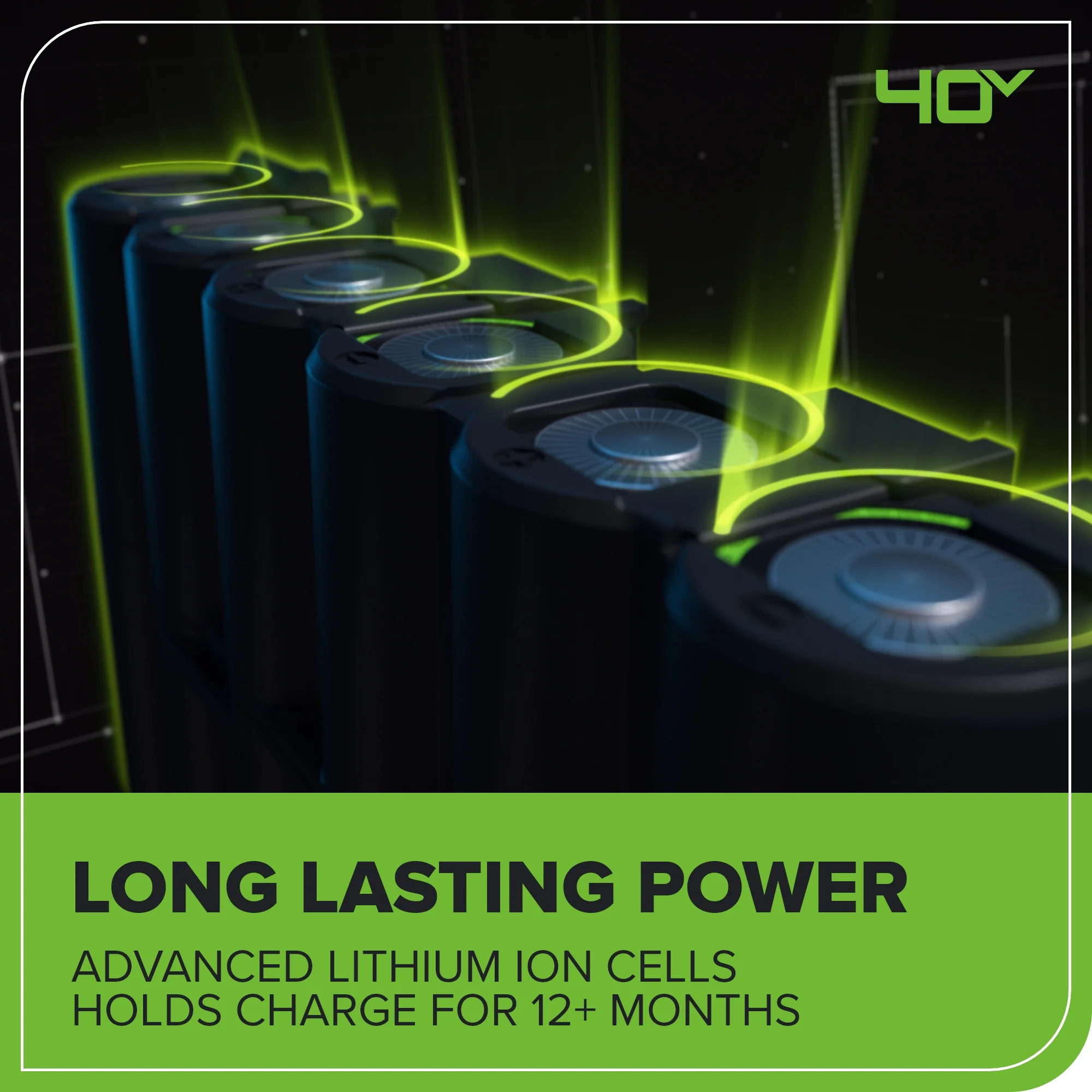 40V 14" Cordless Battery BL Push Lawn Mower: 4.0 Ah Battery and Charger, LM1414 - Image 14