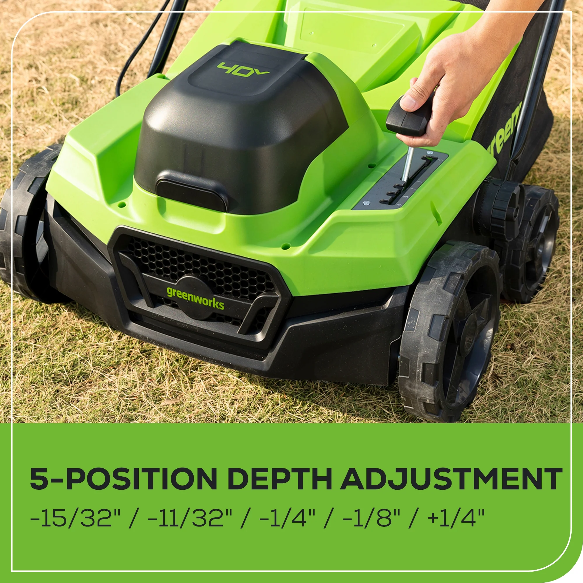 40V 15" Cordless Battery Dethatcher/Scarifier (Tool Only) - Image 8