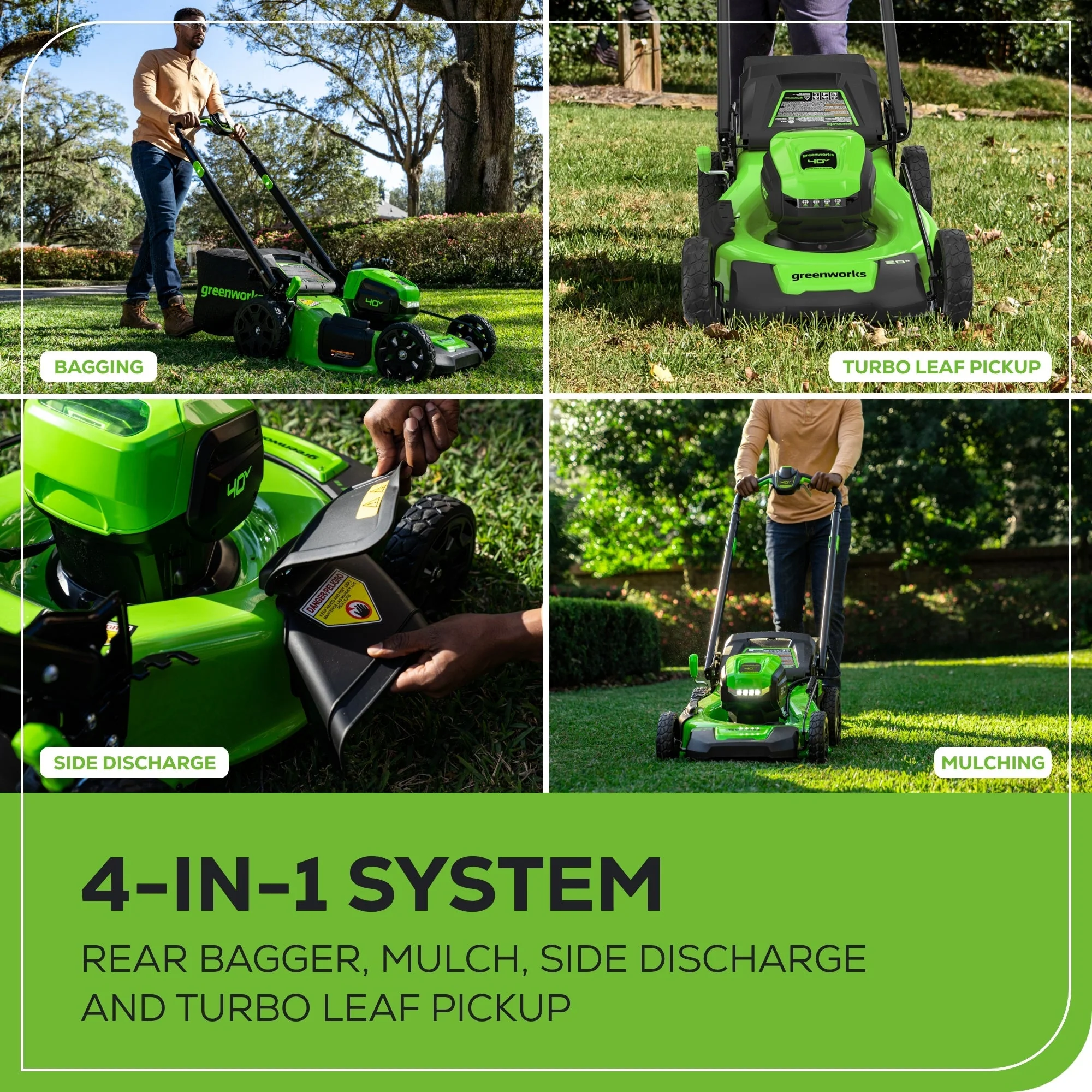 40V 21" Cordless Battery Self-Propelled Mower 3pc Combo Kit: 5.0 Ah Battery and Charger - Image 7