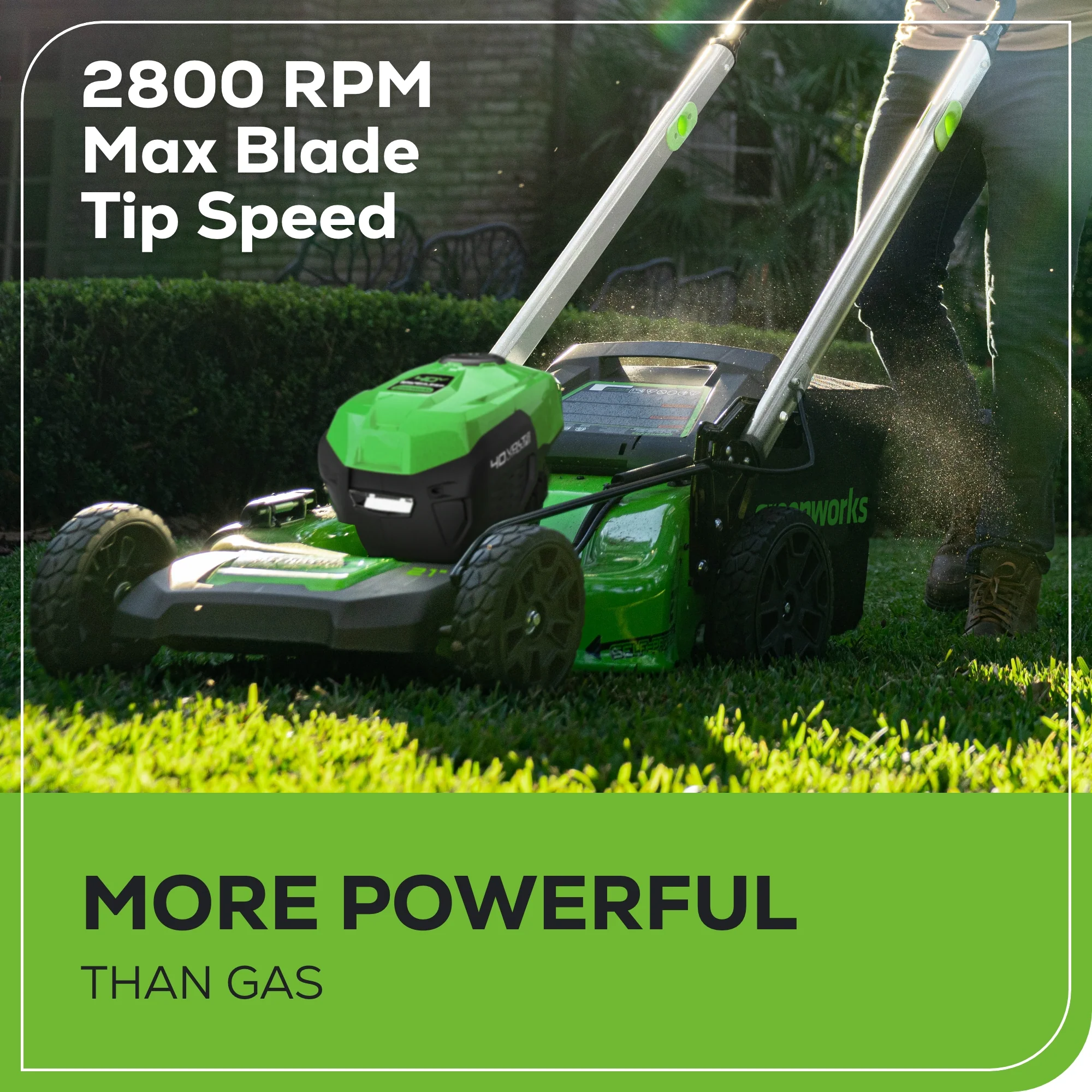 40V 21" Cordless Battery Self-Propelled Lawn Mower: 5.0 Ah USB Batteries and Charger, LM2154S - Image 7