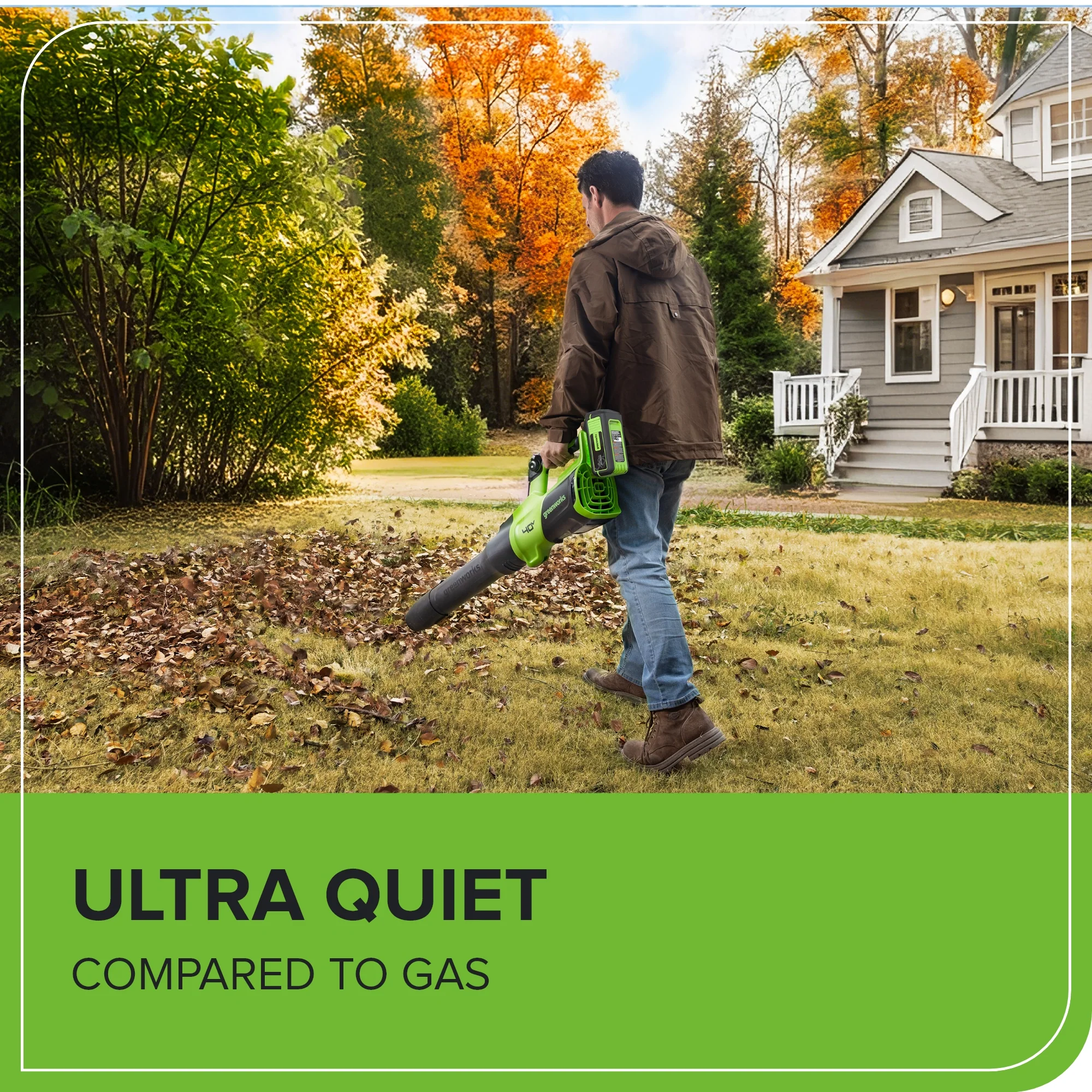 40V 730 CFM Cordless Battery Leaf Blower: 5.0 Ah Battery and 5A Charger - Image 10