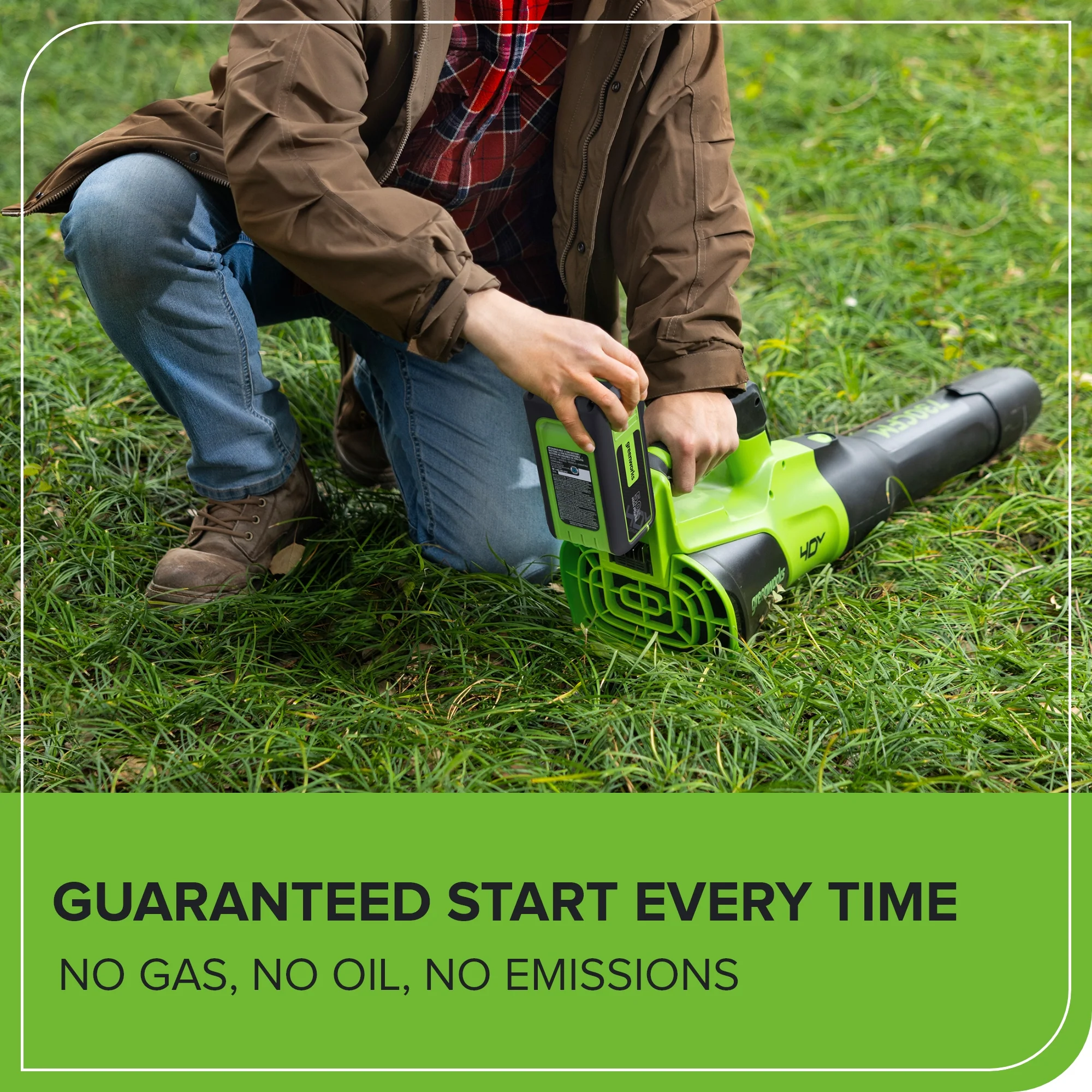40V 730 CFM Cordless Battery Leaf Blower: 5.0 Ah Battery and 5A Charger - Image 6