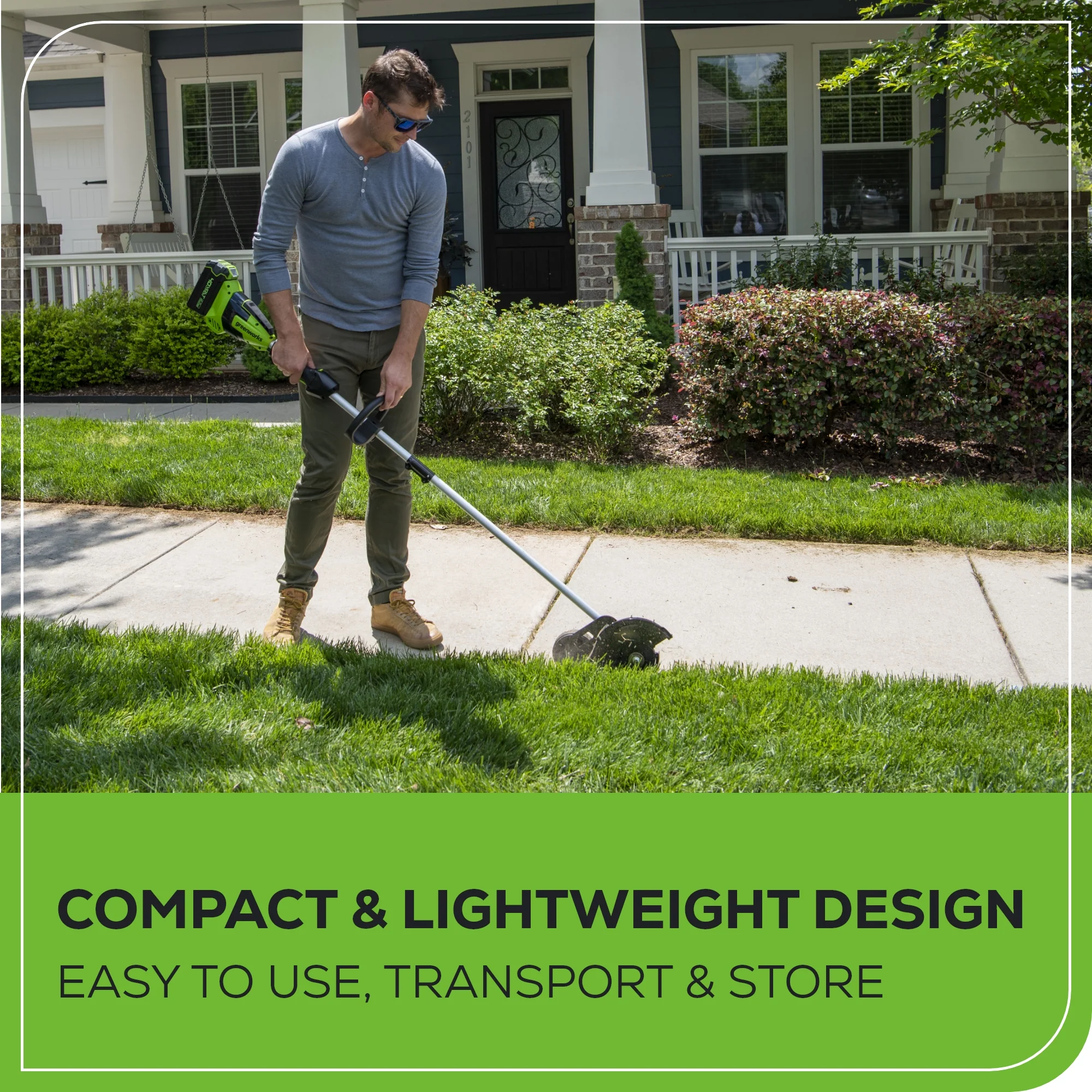 40V 8" Cordless Battery Edger (Tool Only) - Image 9