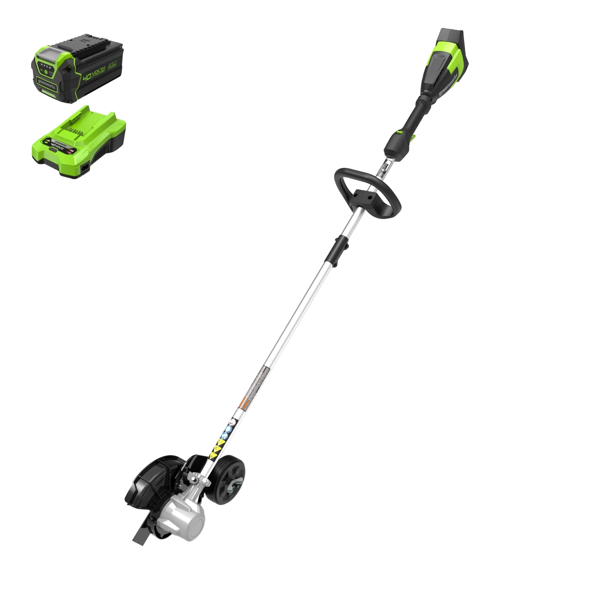 40V 8" Cordless Battery Edger and 12" String Trimmer Combo Kit w 4.0 Ah Battery and Charger - Image 2