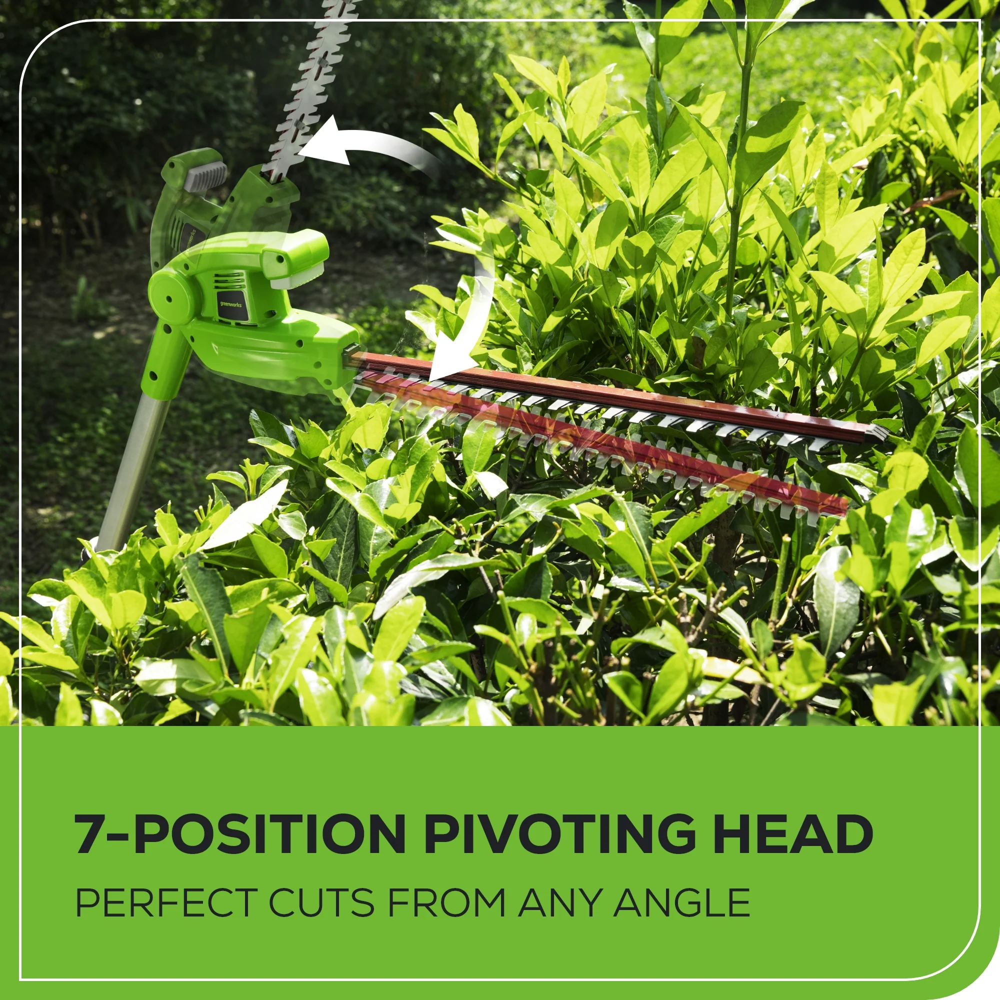 40V 8" Cordless Battery Pole Saw and Hedge Trimmer Attachment: 2.0 Ah Battery and Charger - Image 10