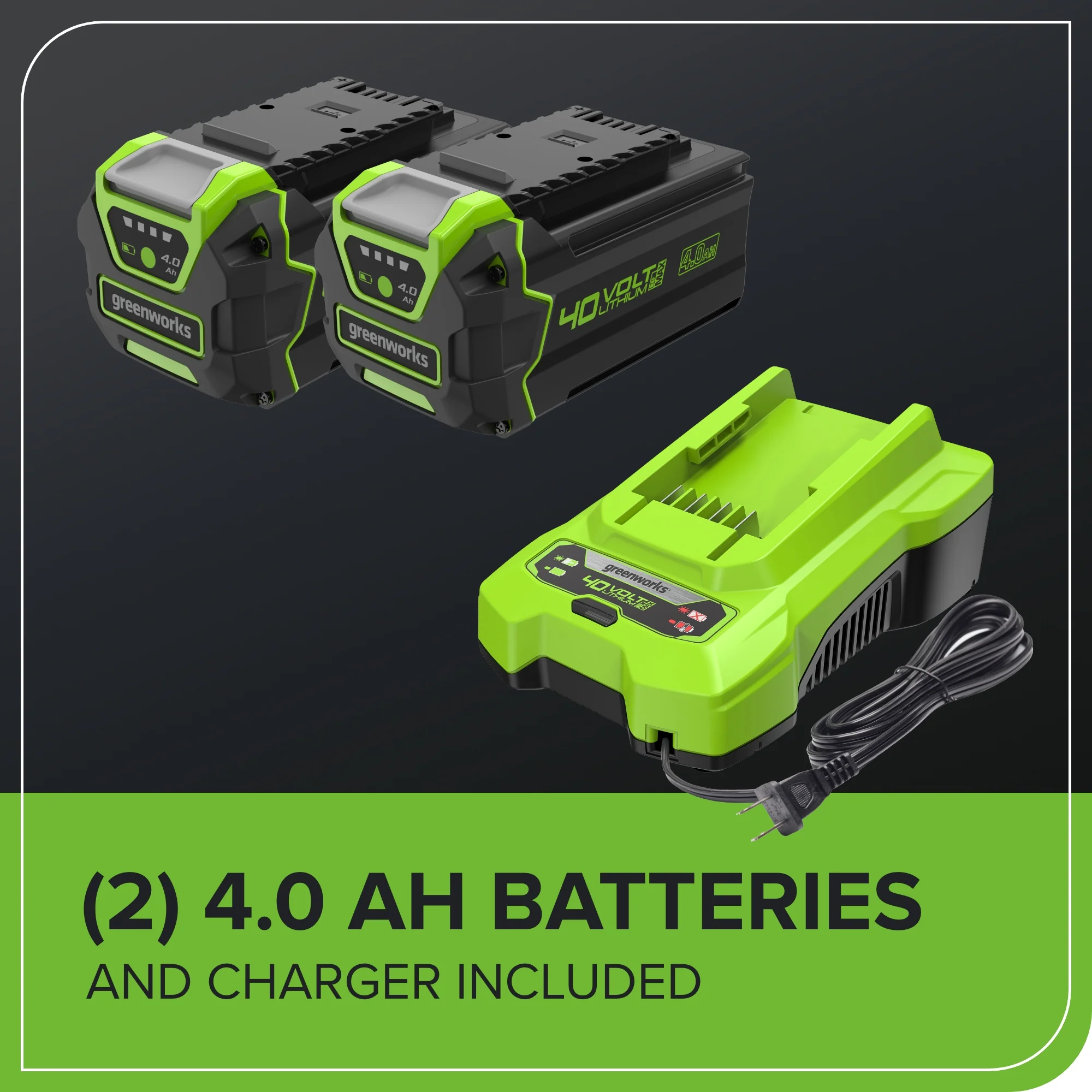 40V 21" Cordless Battery Self-Propelled Lawn Mower: (2) 4.0 Ah USB Batteries and Charger, LM2124S - Image 10
