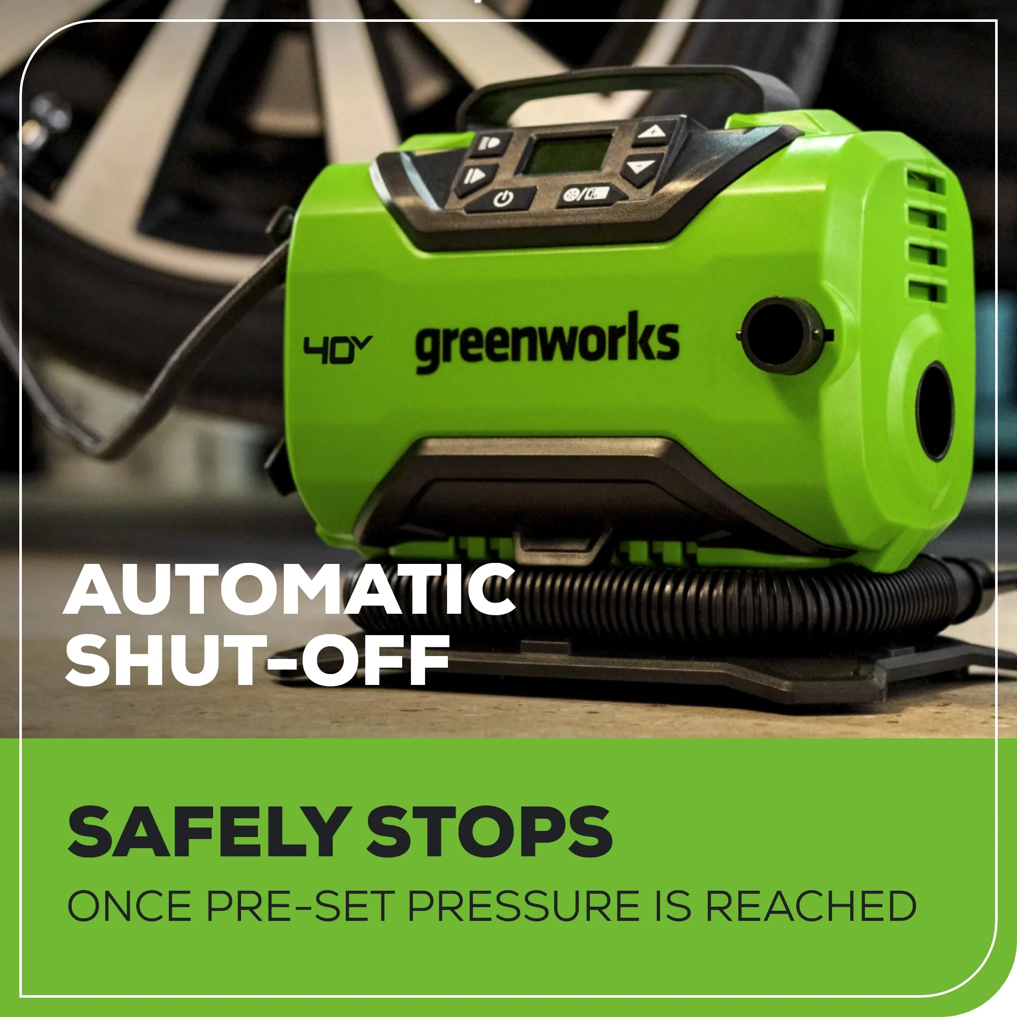 40V Cordless Battery Inflator (Tool Only) - Image 5