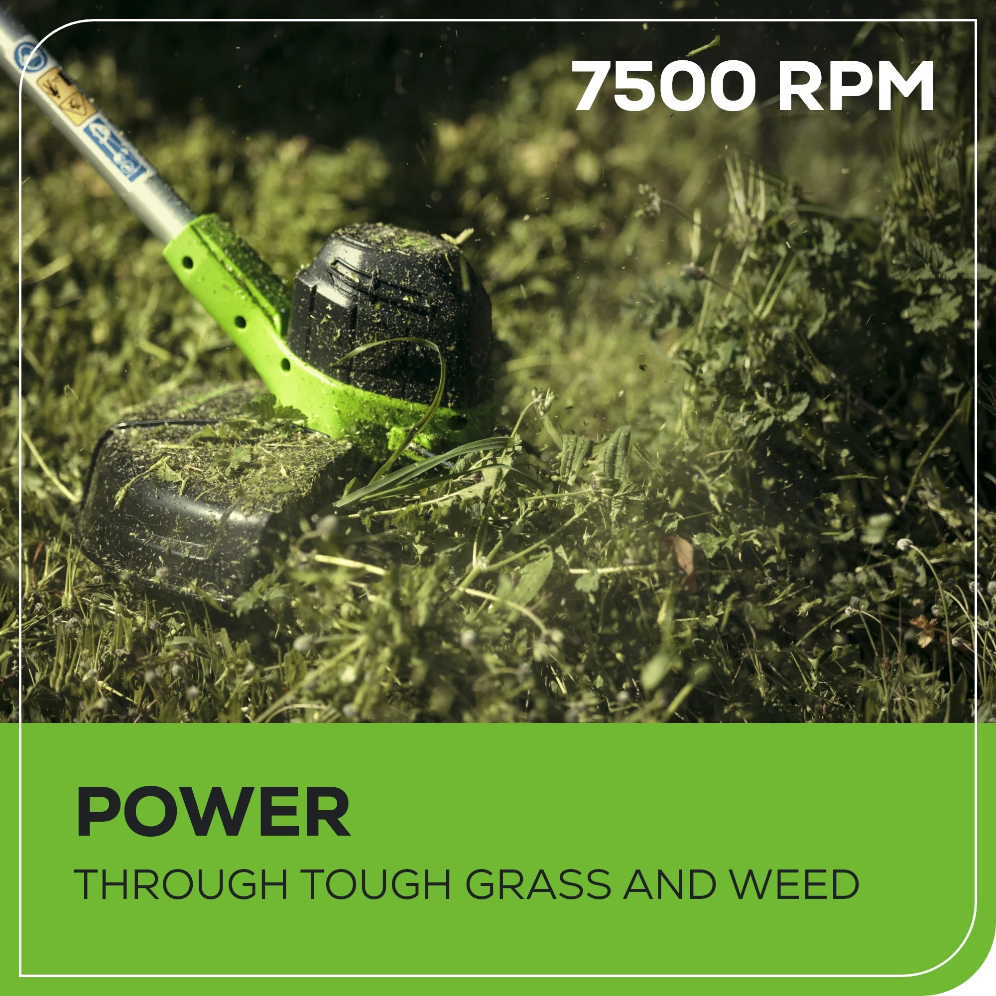 40V 12" Cordless Battery String Trimmer w/ 2.0 Ah Battery & Charger - Image 5