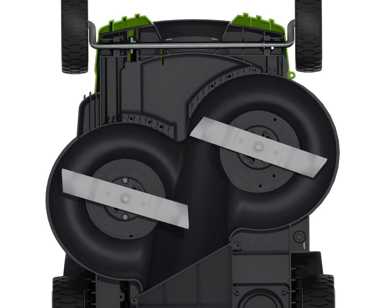 40V 20" Cordless Battery Dual Blade Push Lawn Mower: 4.0 Ah and 2.0 Ah Batteries and Charger, LM2004 - Image 6