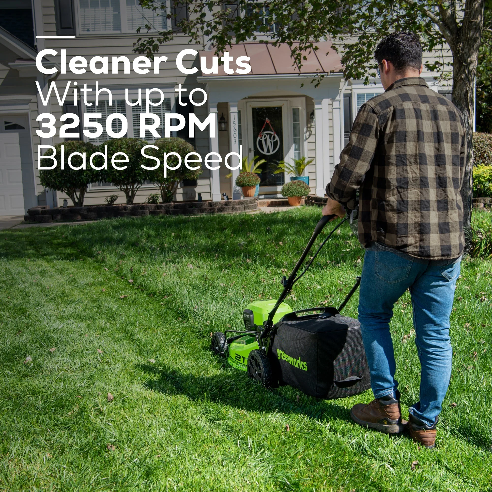 48V (24V x 2) 21" Cordless Battery Self-Propelled Mower 3PC Combo Kit: (2) 5.0Ah Batteries,(1) 2.0 Ah Battery,(1) Dual-Port Rapid Charger and (1) 2A Charger - Image 5