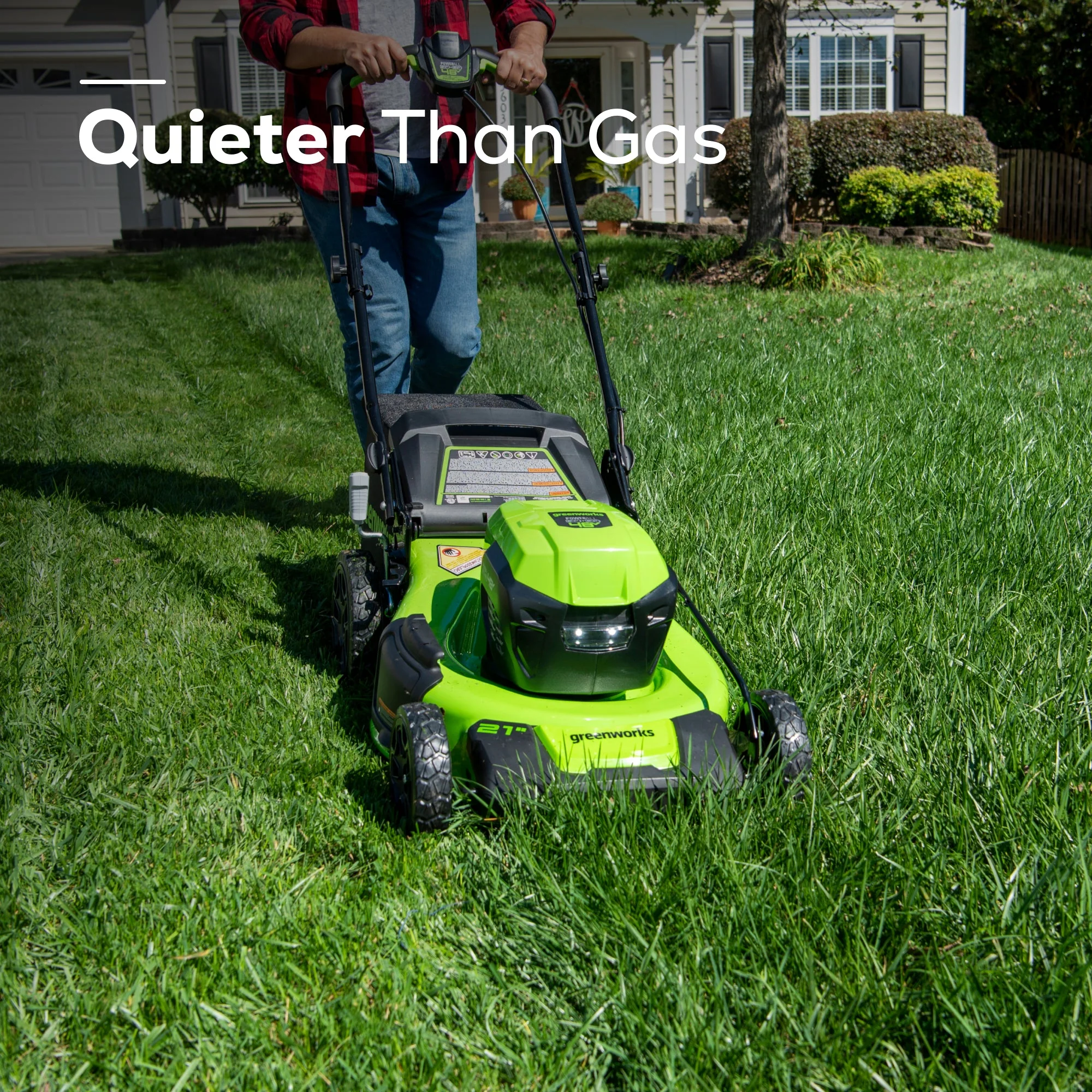 48V (24V x 2) 21" Cordless Battery Self-Propelled Lawn Mower w/ Two (2) 5.0Ah USB Batteries & Dual Port Charger, LM2112S - Image 5