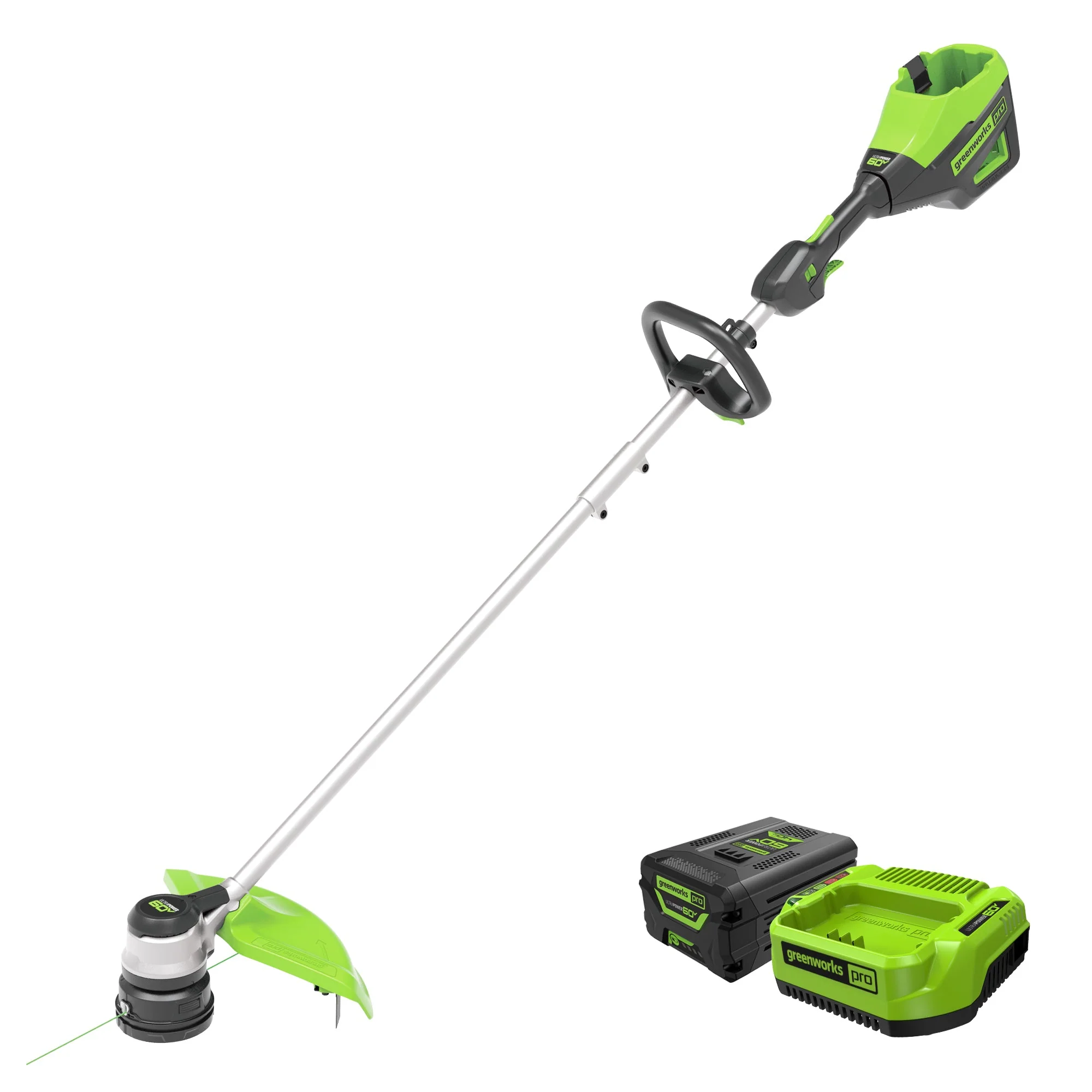 60V 16" Cordless Battery String Trimmer and 0.095 String Trimmer Line Combo Kit: 2.5 Ah Battery and Charger - Image 2