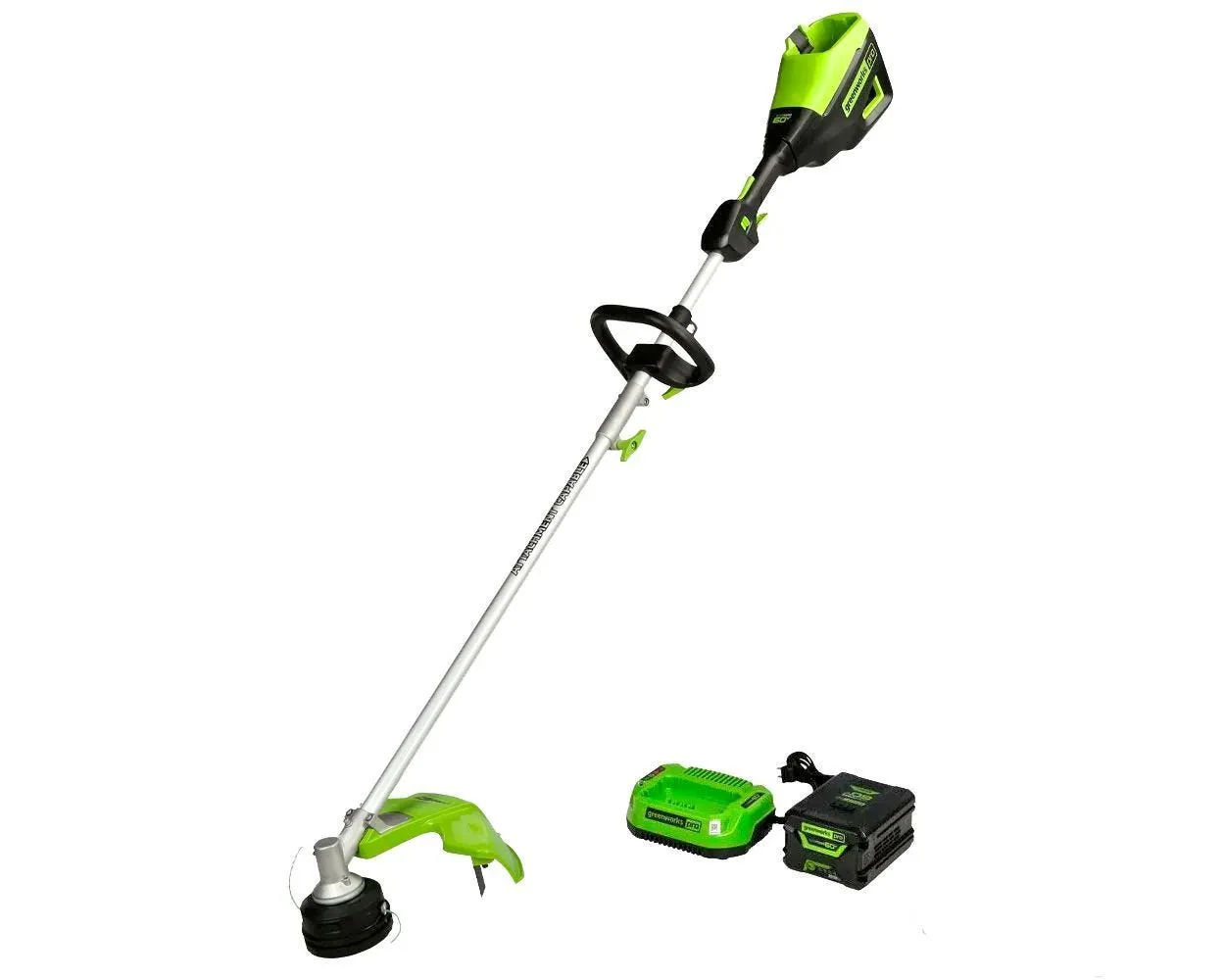 60V 16" Cordless Battery String Trimmer (Attachment Capable) and 8" Edger Attachment Combo Kit: 4.0 Ah Battery and Charger - Image 12